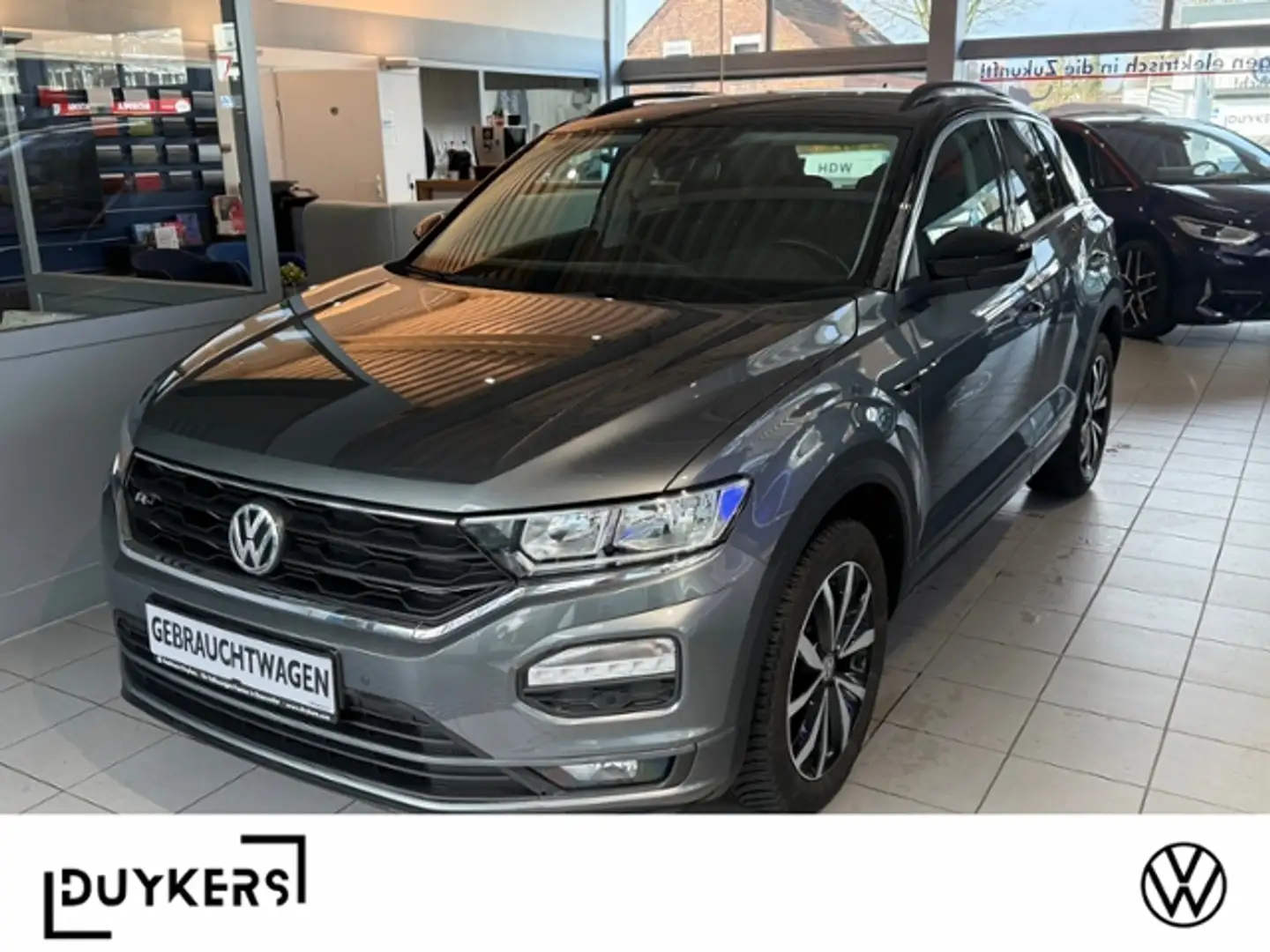 Volkswagen T-Roc 1.0 TSI R-LINE AHK GJR Grau - 1