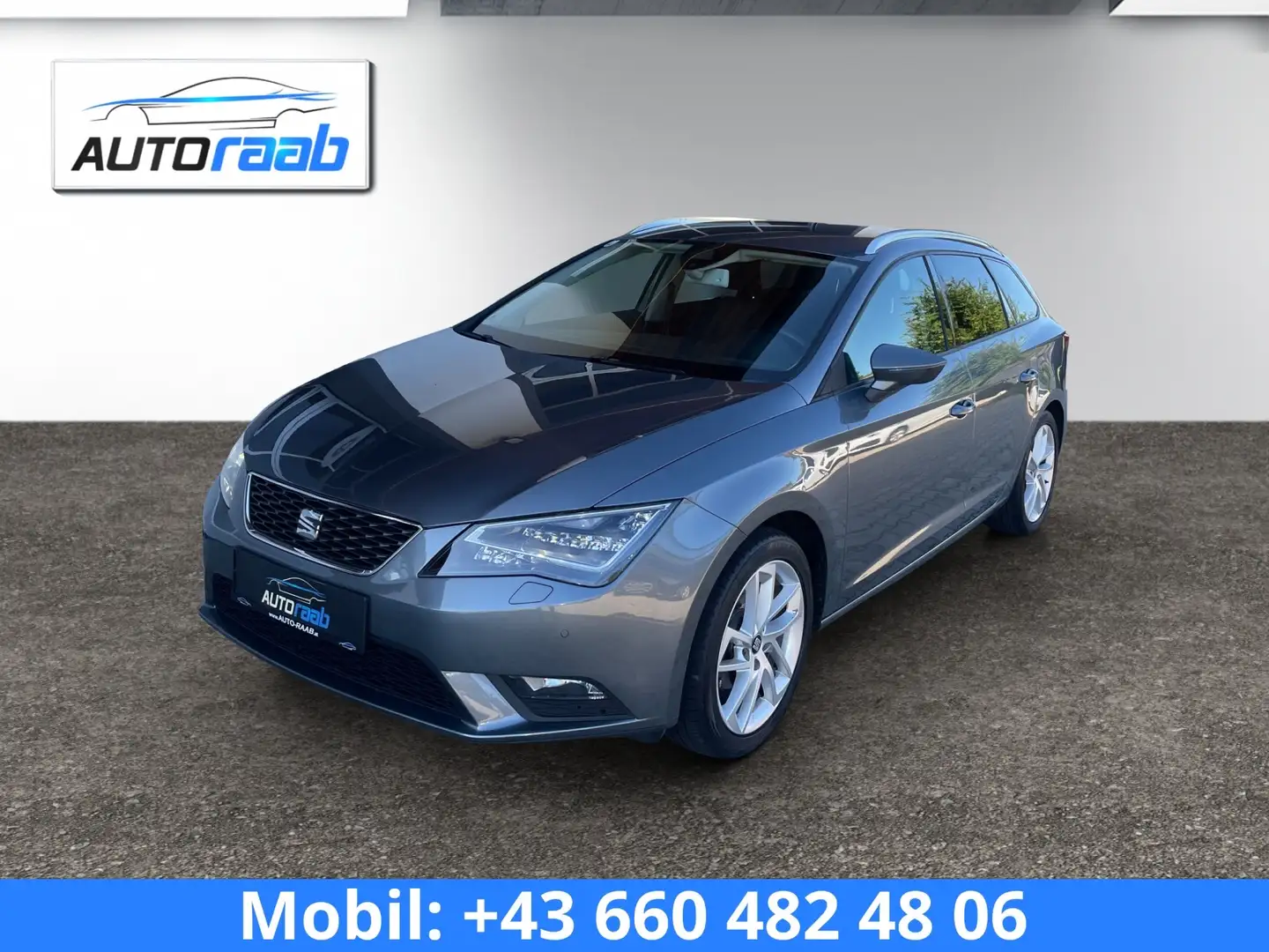 SEAT Leon 1,6 TDI DSG Style **Voll-LED**NAVI**Sitzheizung** Grau - 1
