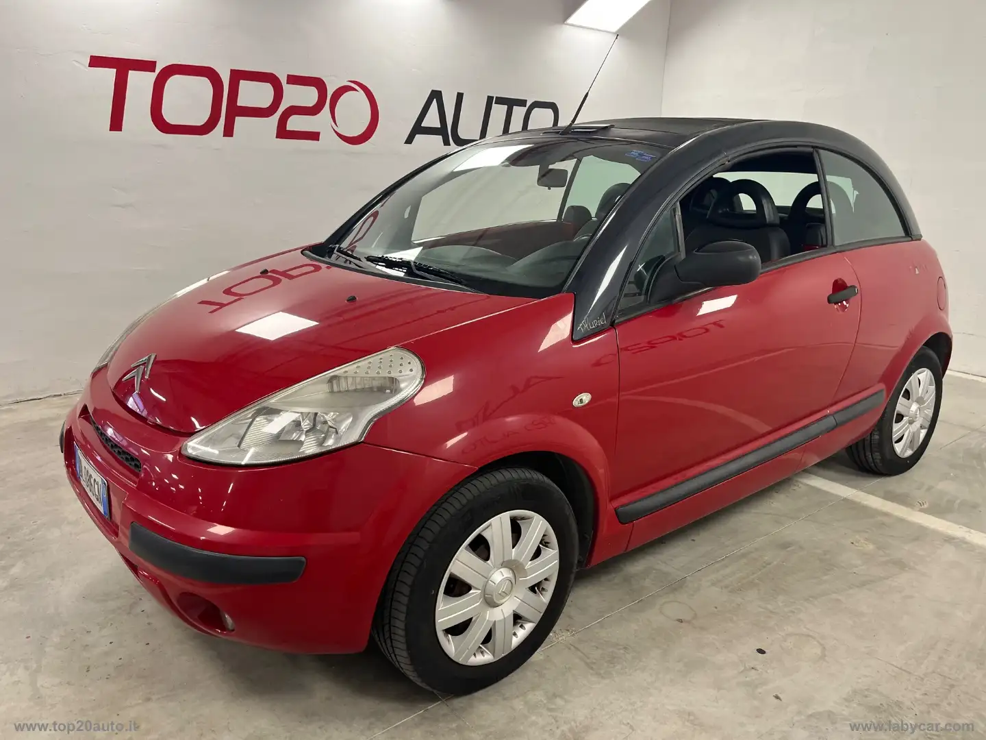 Citroen C3 Pluriel 1.4 HDi 70CV Elegance|CABRIO Rood - 1