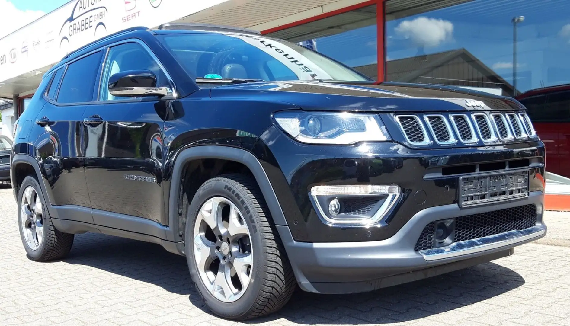 Jeep Compass Limited FWD, Leder, Schiebedach, Kamera. Noir - 1