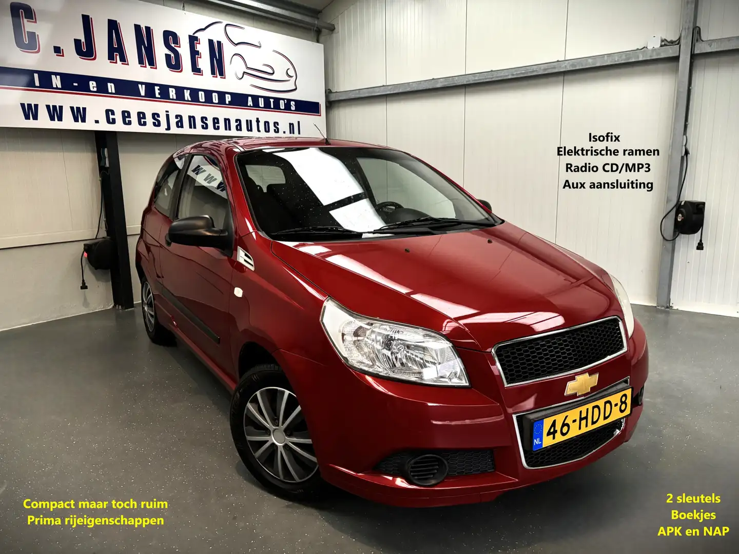Chevrolet Aveo 1.2 16V L KEURIGE AUTO !!! MANUAL Rouge - 1