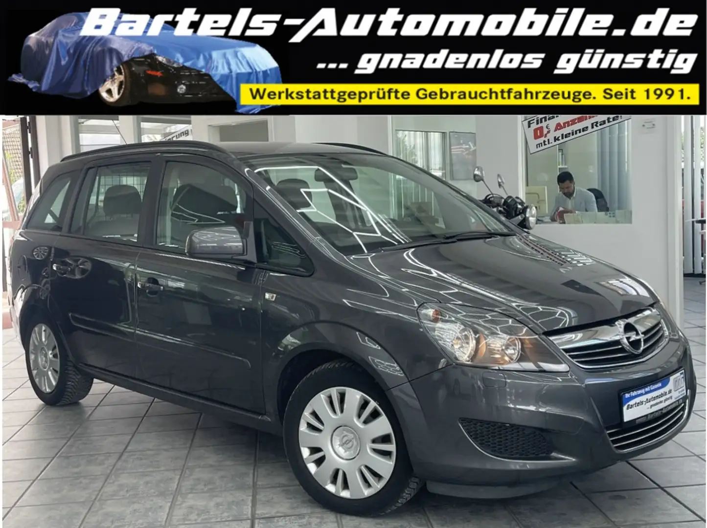 Opel Zafira 1.7 CDTI Family, 1.Hand, 7-Sitzer, Klima Сірий - 1
