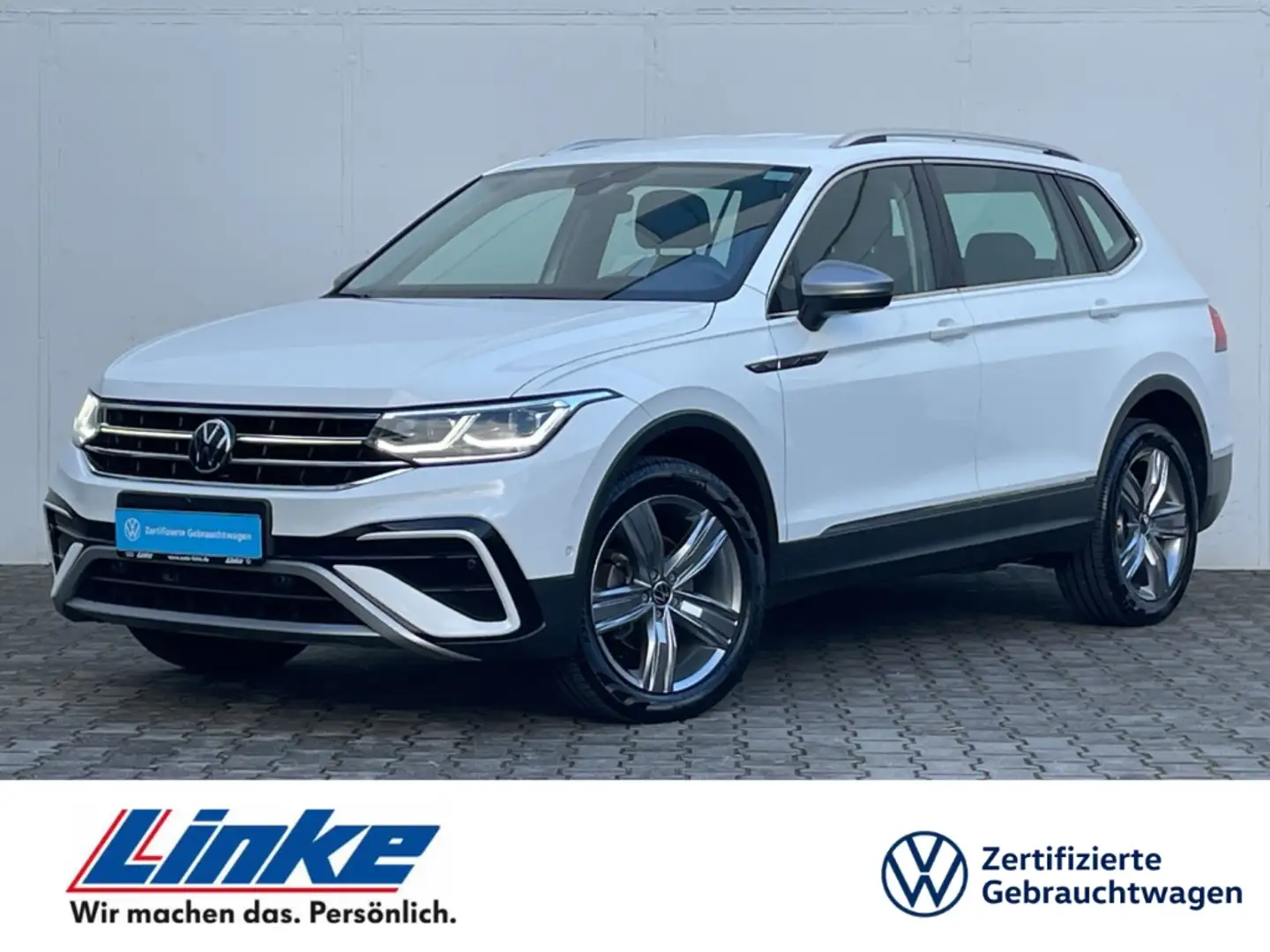Volkswagen Tiguan Allspace 2.0 TDI DSG Elegance 4Motion HUD/IQ.Light/H&K/Keyl Weiß - 1