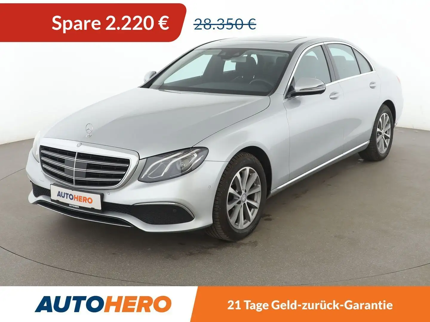 Mercedes-Benz E 200 Exclusive Aut.*NAVI*CAM*LED*ACC*PDC*SHZ*PANO*KLIMA Silver - 1