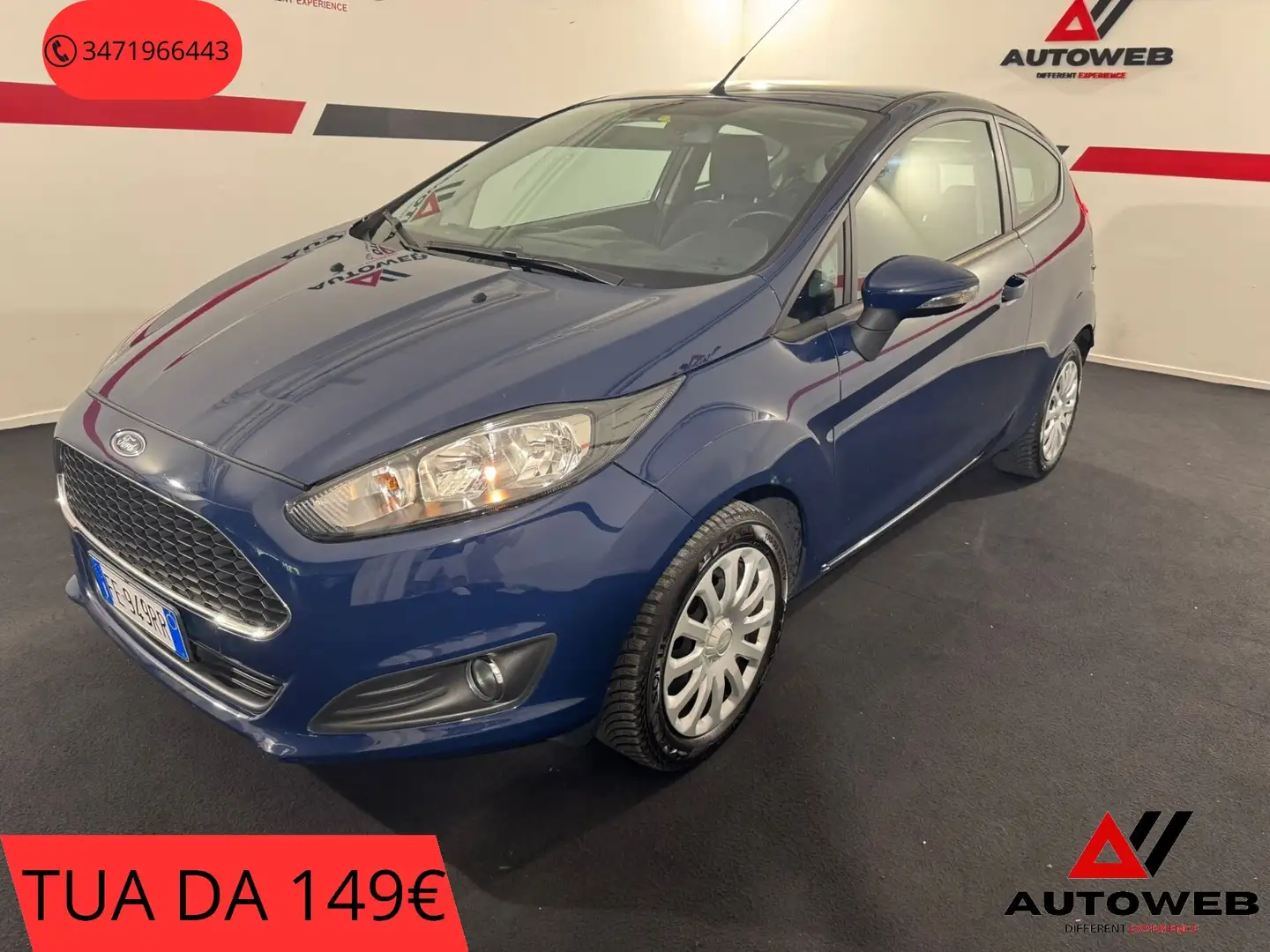 Ford Fiesta Fiesta Plus 1.4 3 porte Bz.- GPL Bleu - 1