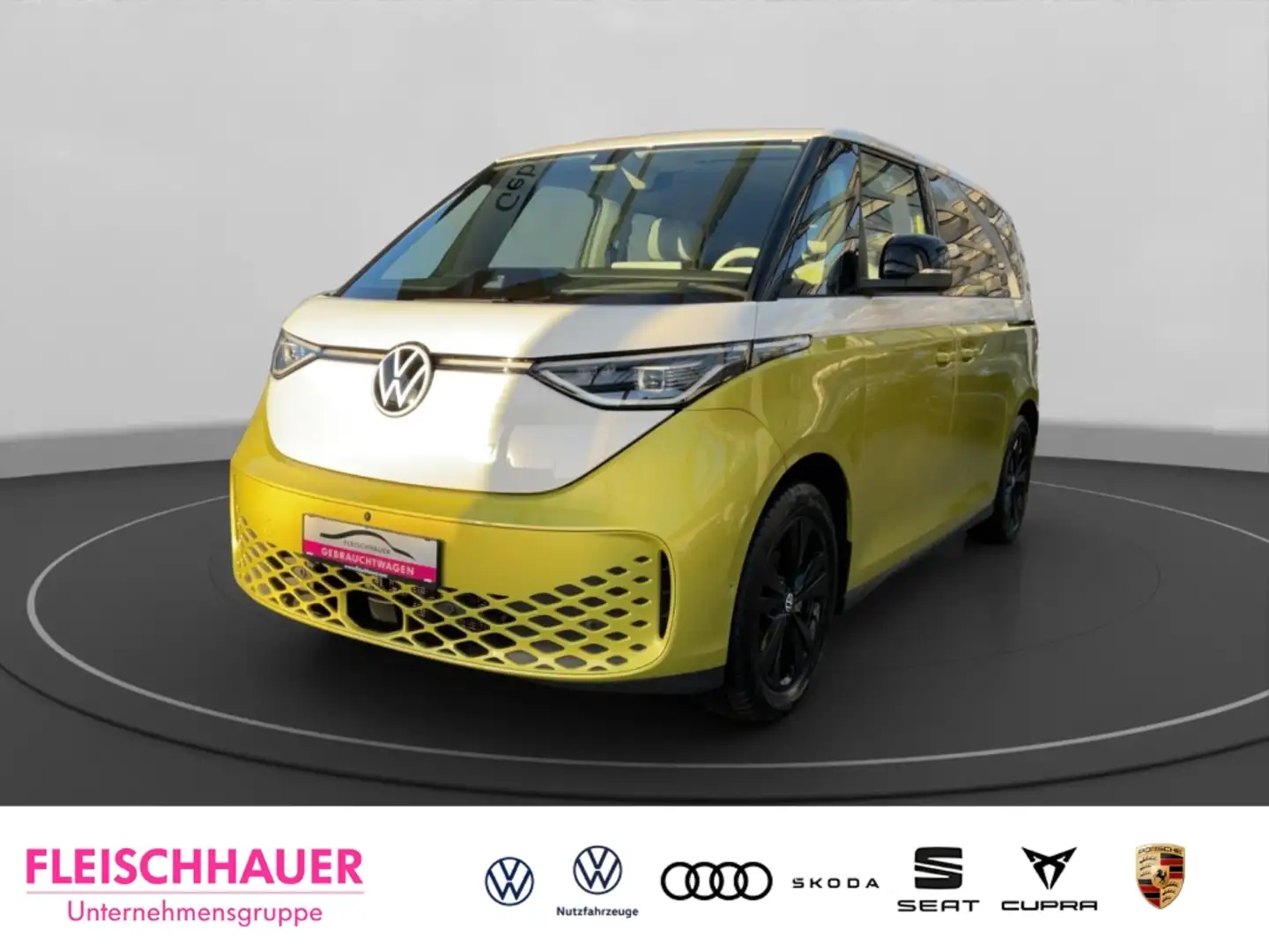 Volkswagen ID. Buzz Bus AHK-klappbar Navi Memory Sitze 360 Kamera LED Gelb - 1
