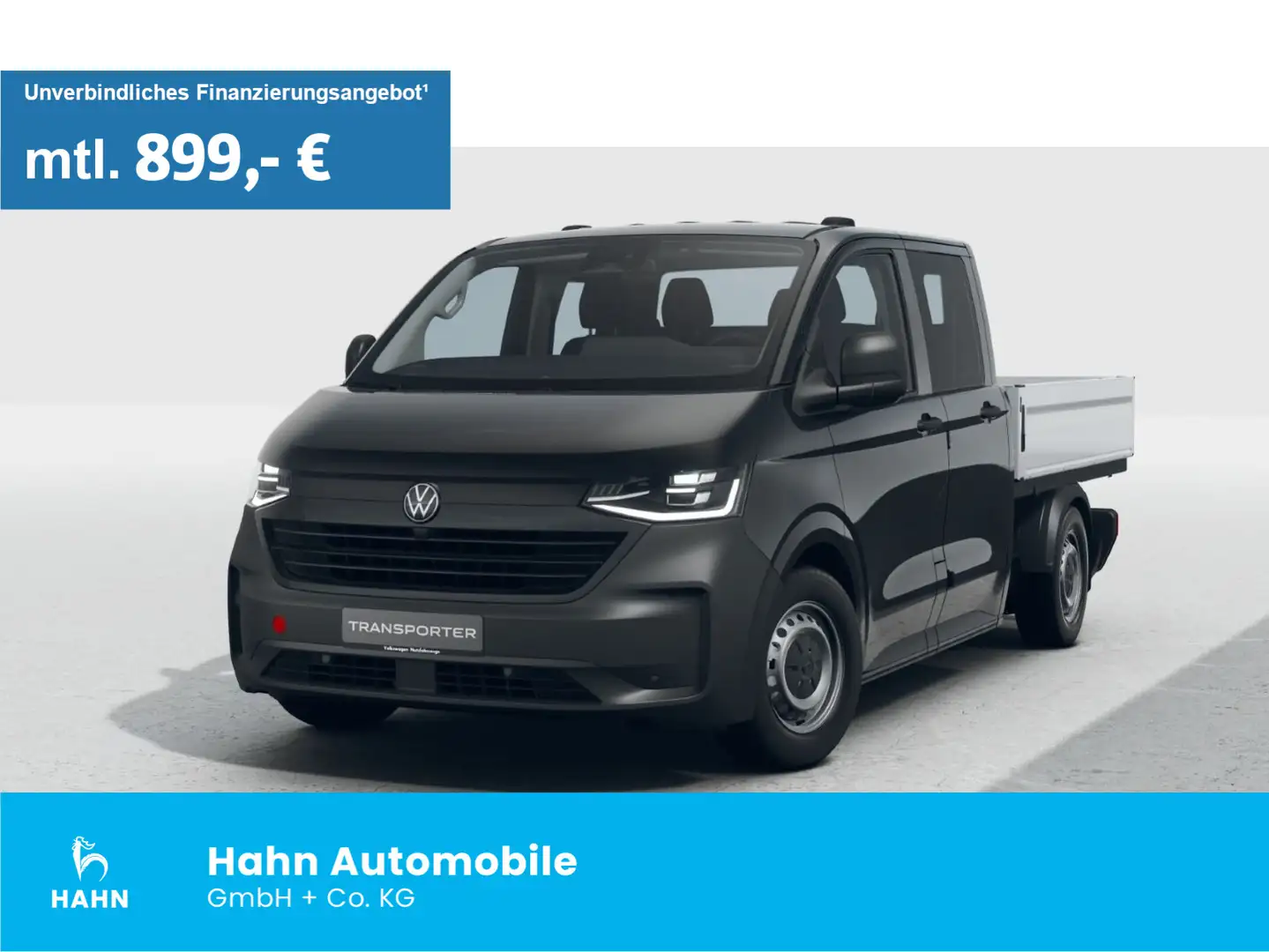 Volkswagen T7 Transporter Pritschenwagen Doppelkabine 2,0l Schwarz - 1
