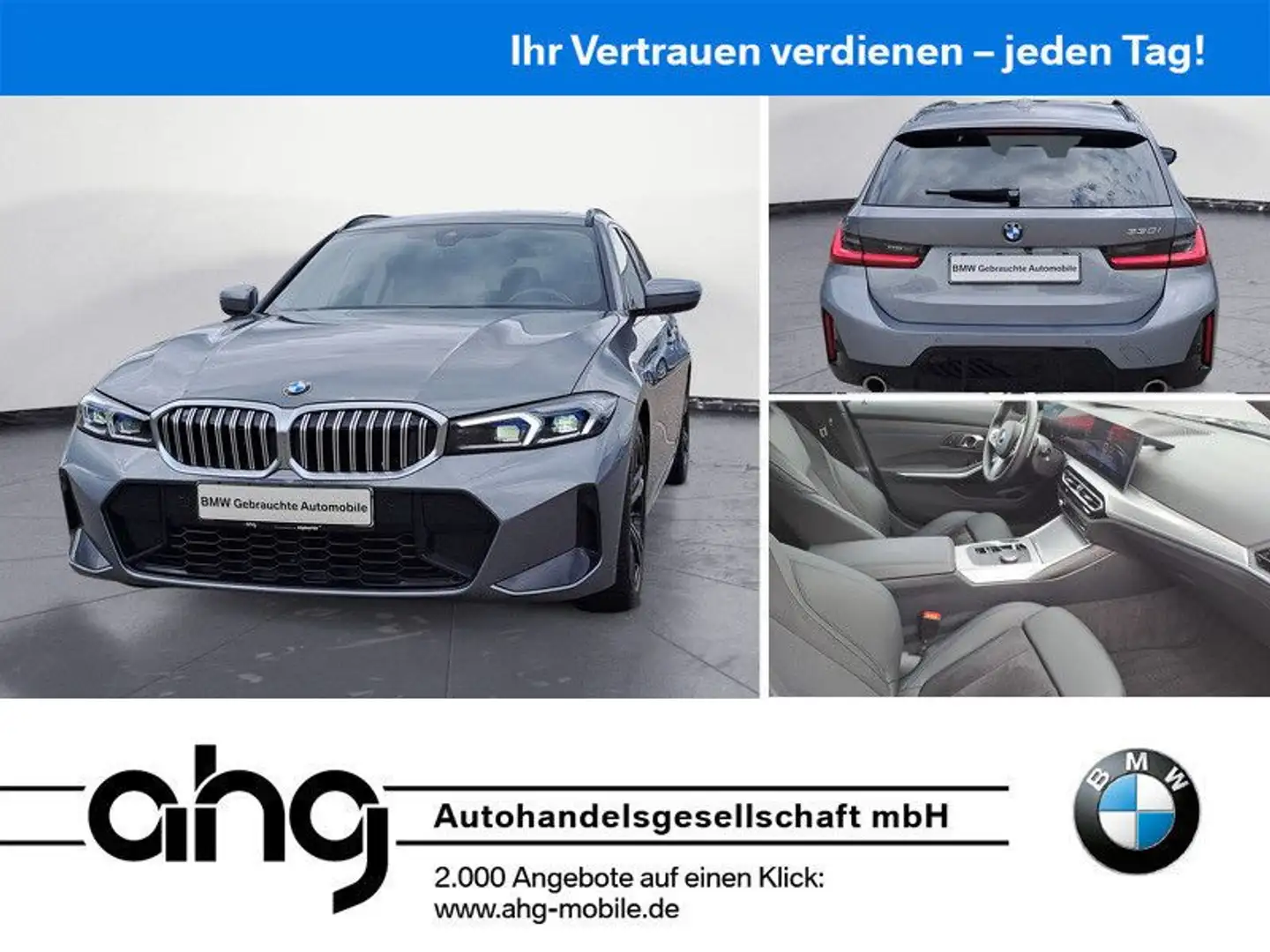 BMW 330 i Touring M SPORT Panorama Adaptiv LED Drivin Grau - 1