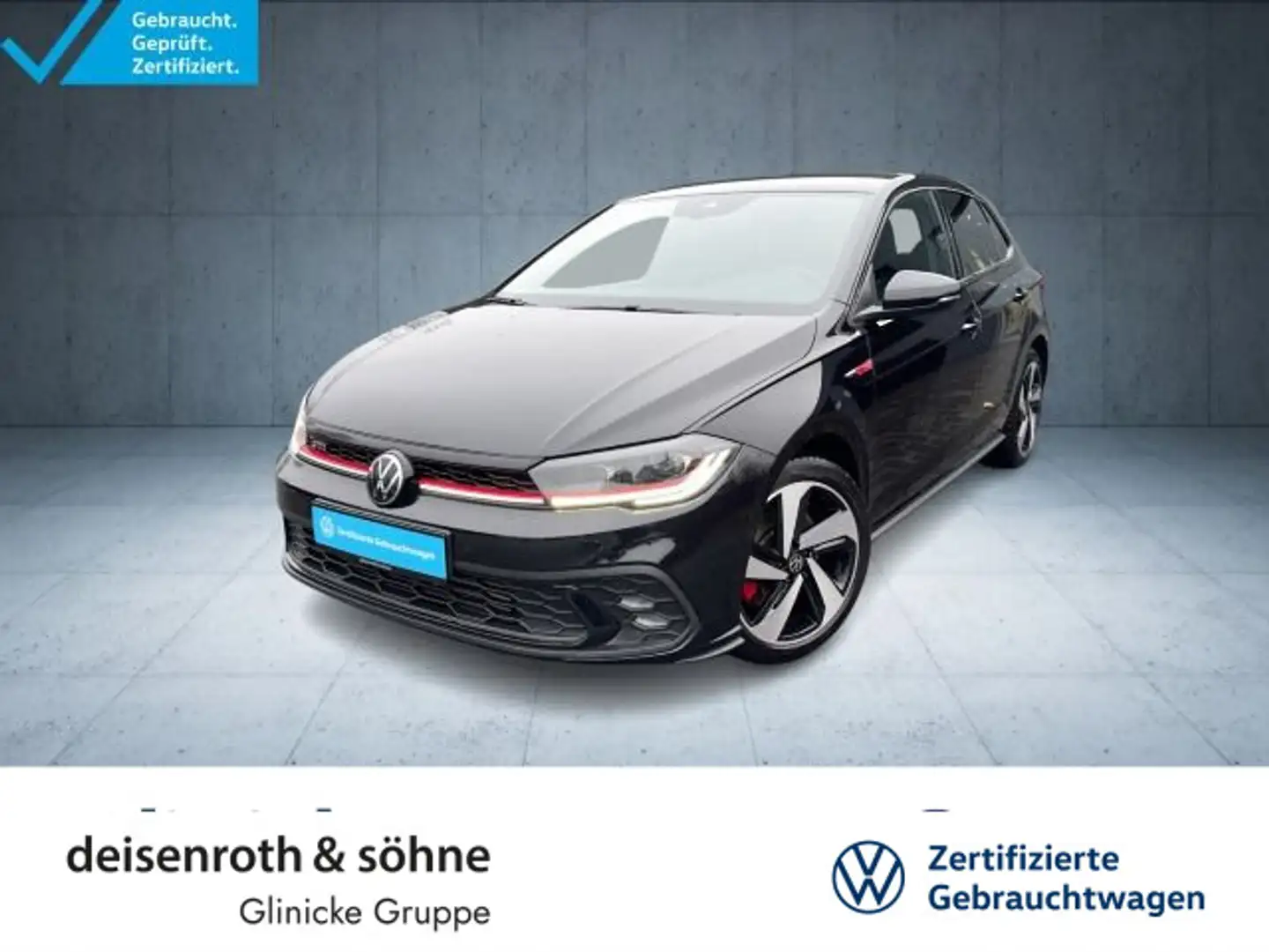 Volkswagen Polo GTI DSG Matrix/AppCon/ACC/Clima/SHZ/Assist Schwarz - 1
