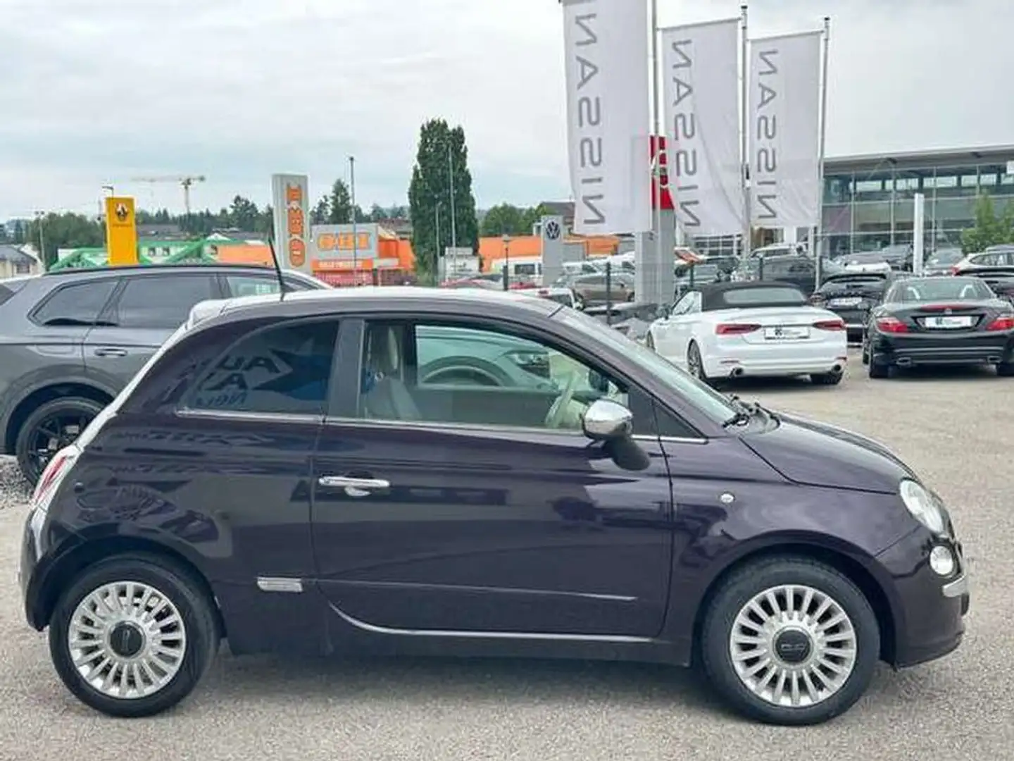 Fiat 500 1,2 69 Pop Paars - 1