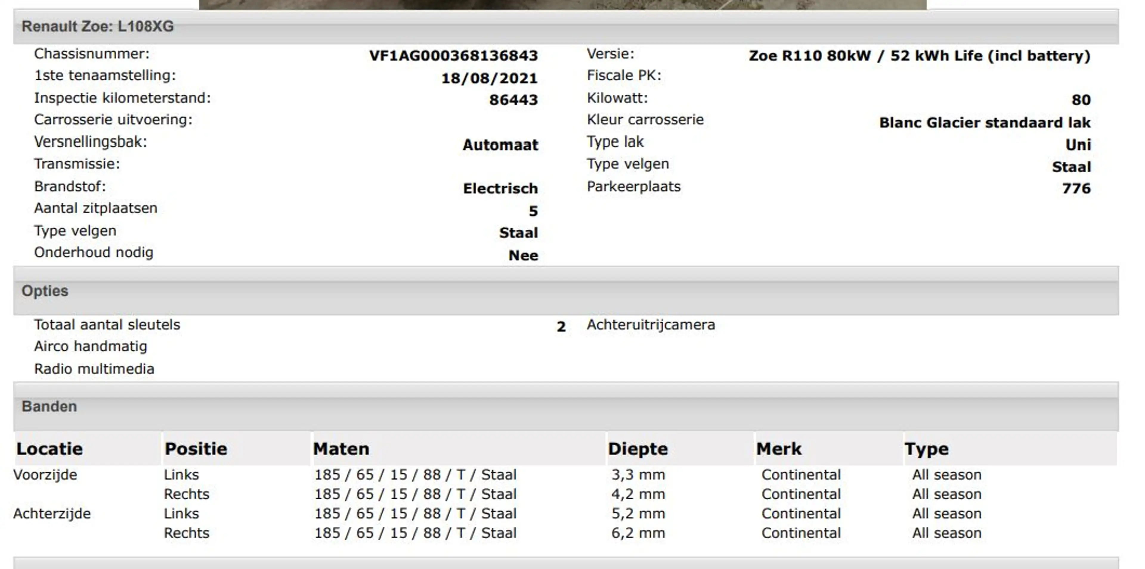 Renault ZOE R110 Life 52 kWh 5Drs. / Pdc+Camera / airco / Radi — photo 13