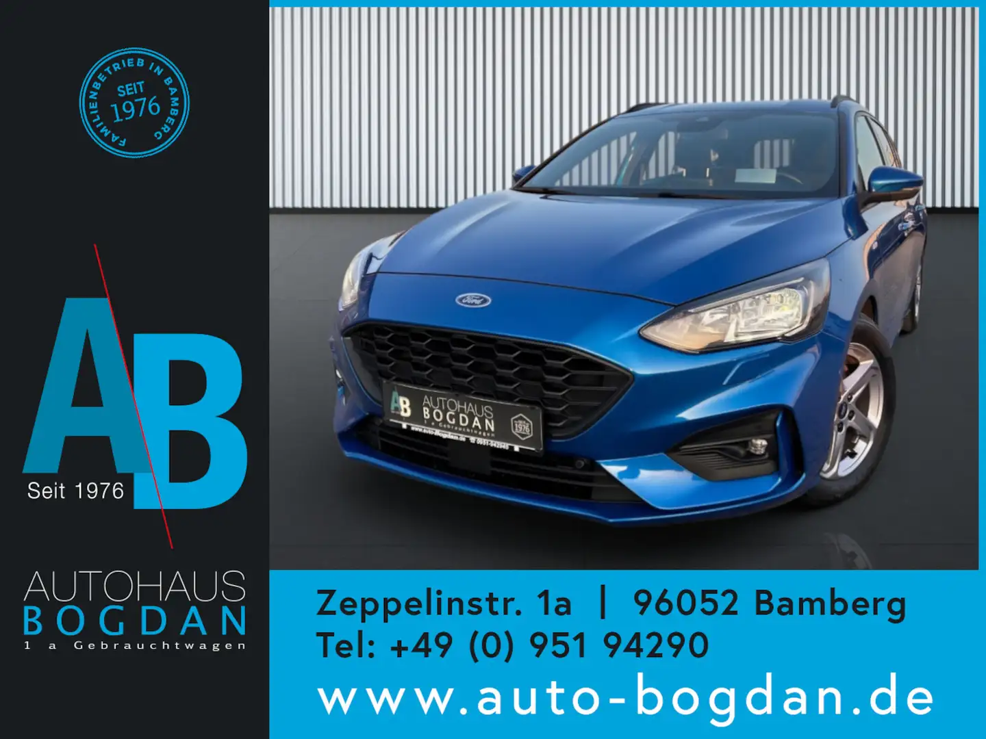 Ford Focus ST-Line Automatik AHK*Kamera*akt.ParkAsisst Bleu - 1