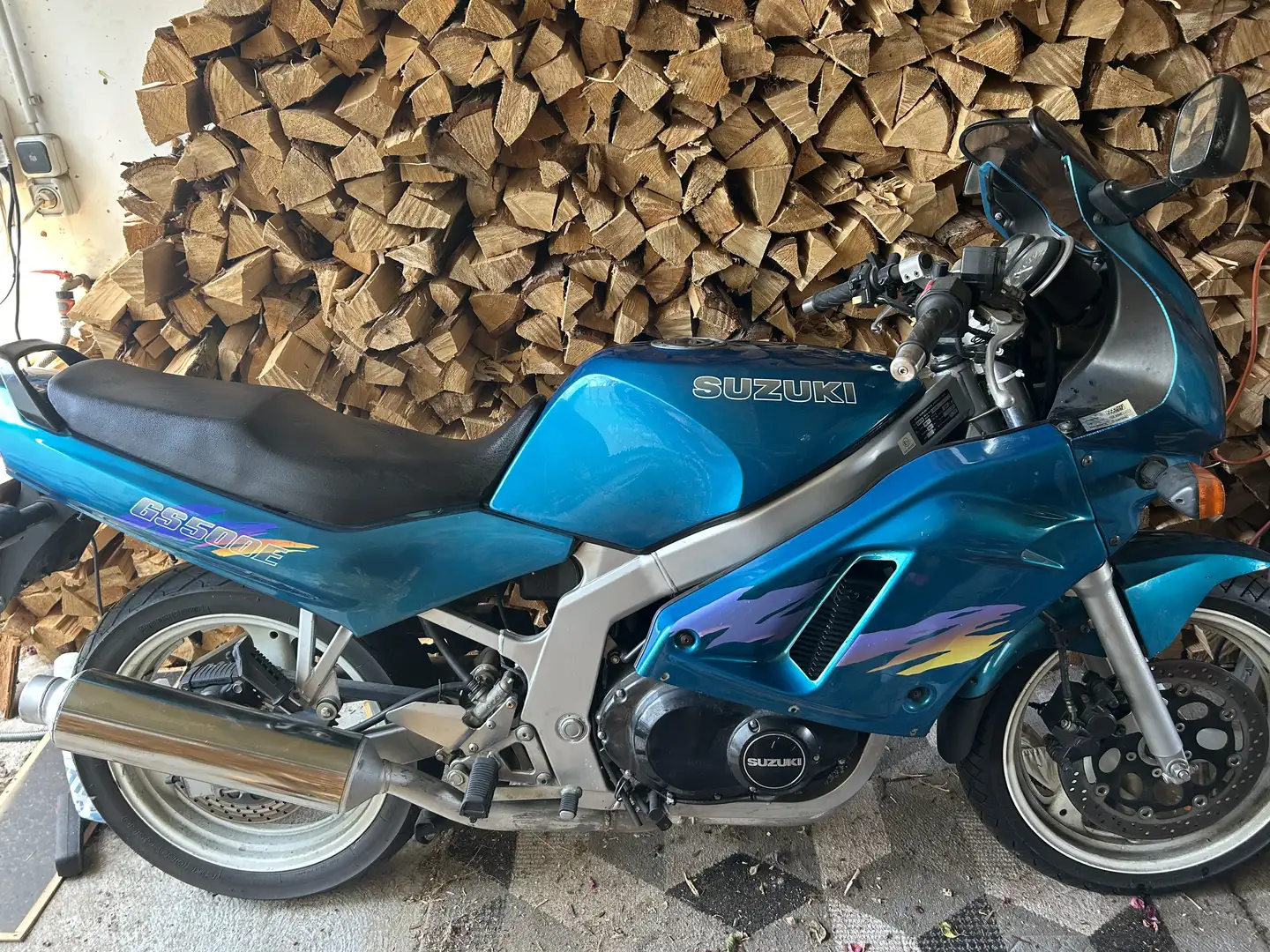 Suzuki GS 500 GM 51B Bleu - 1