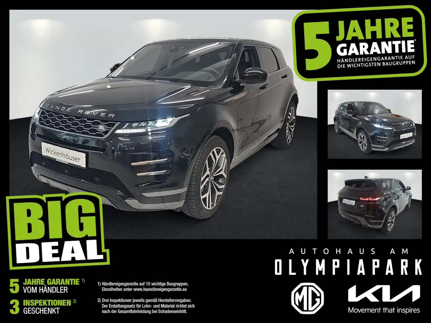 Land Rover Range Rover Evoque 2.0 P200 R-Dynamic Basis Navi Schwarz - 1