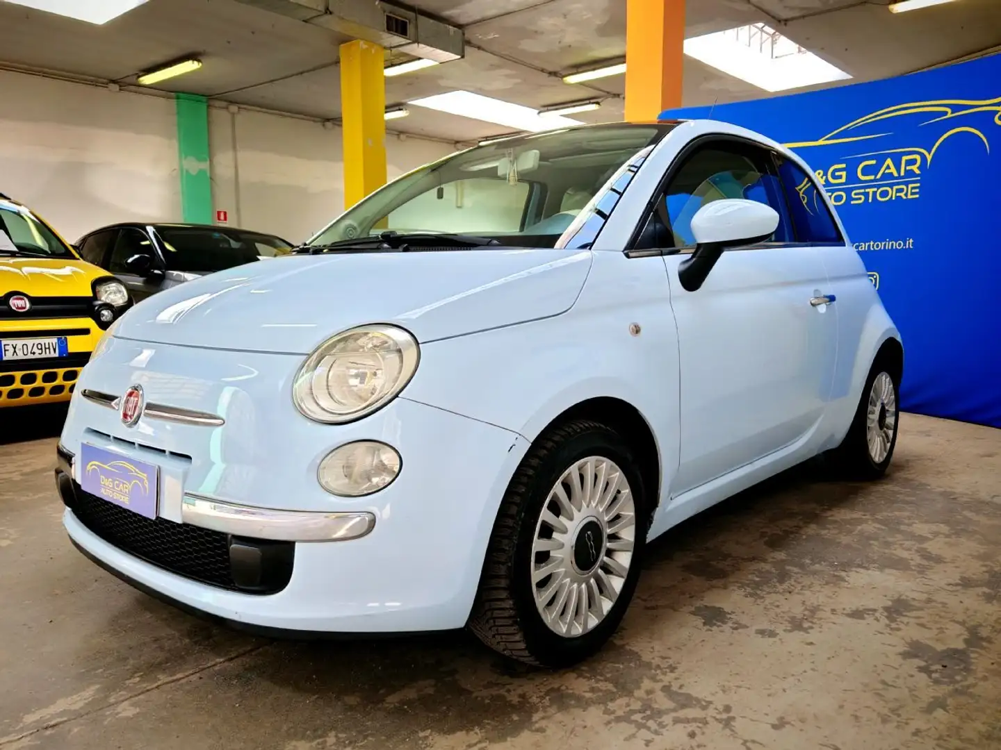Fiat 500 500 1.2 Lounge 69cv Blauw - 2