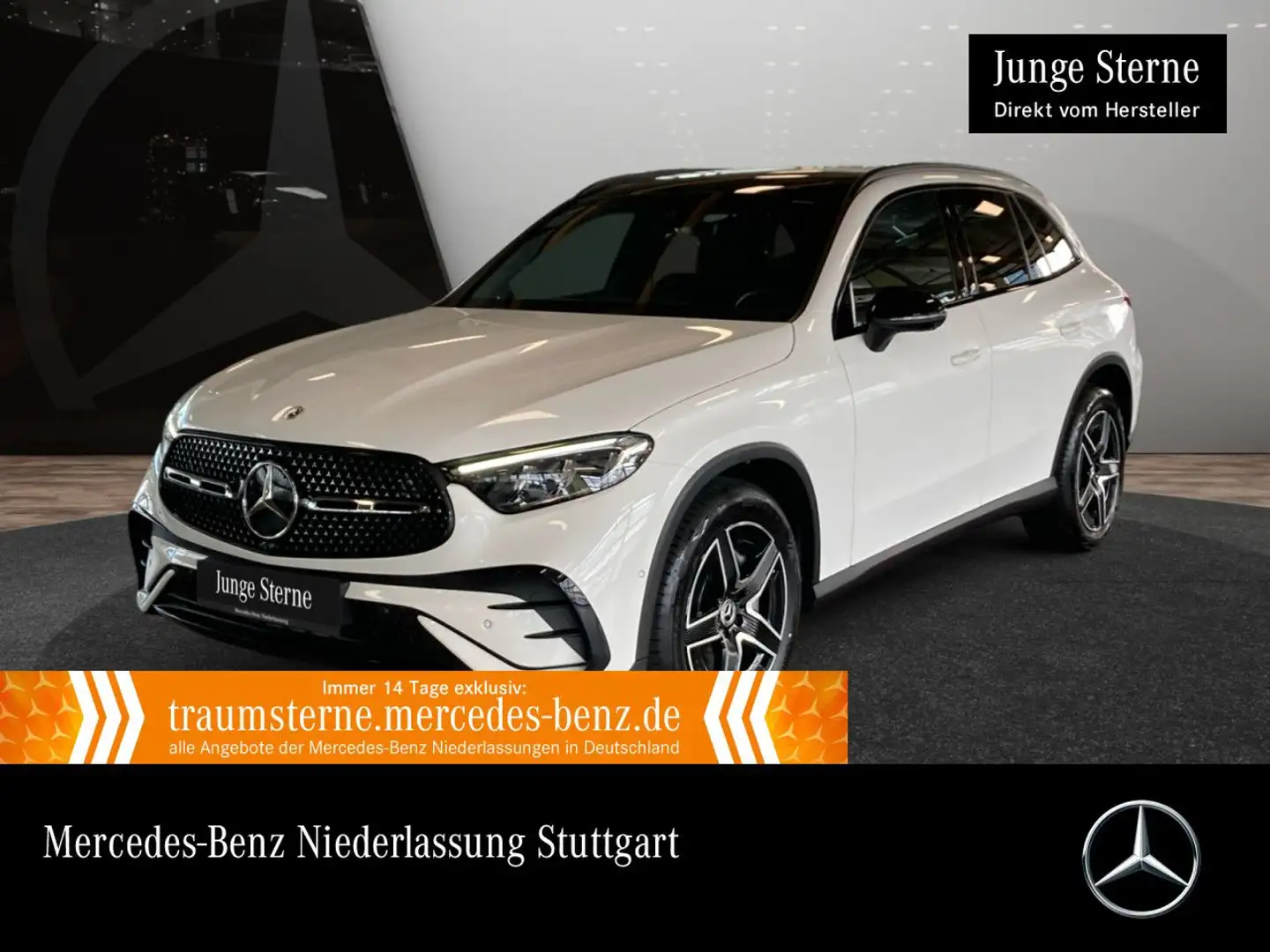 Mercedes-Benz GLC 300 4M AMG+NIGHT+PANO+360+AHK+LED+TOTW+KEYLESS Weiß - 1