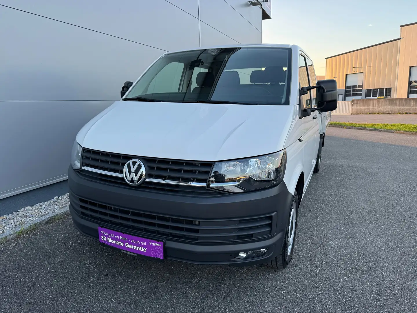 Volkswagen T6 Transporter Doka-Pritsche LR 2,0 Entry TDI BMT **GARANTIE** Weiß - 2