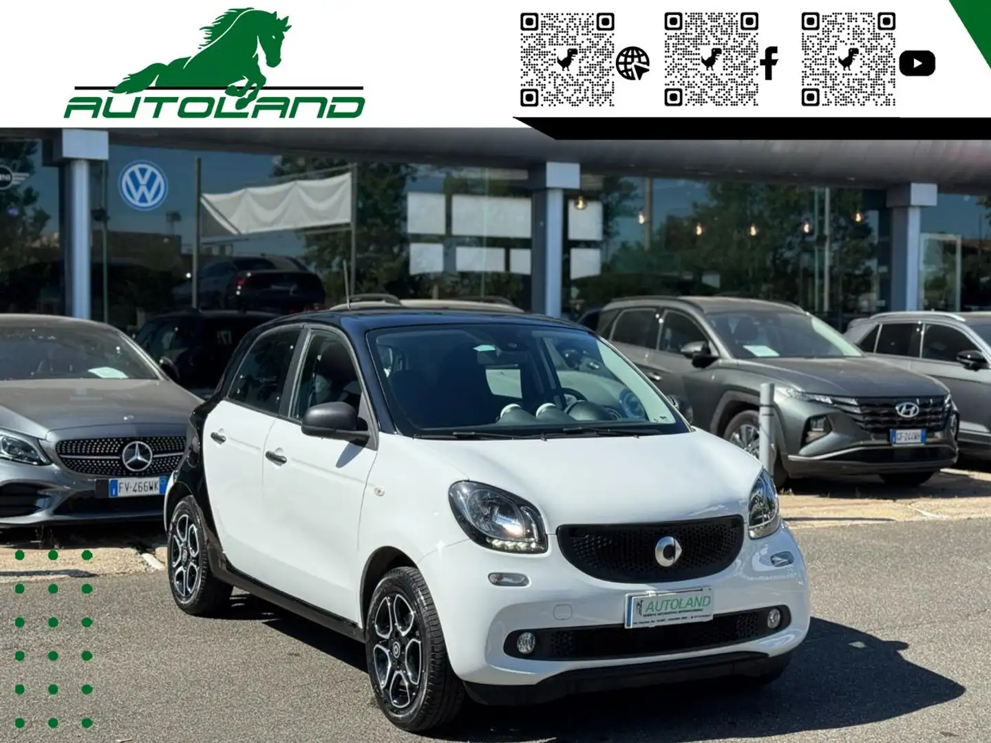 smart forFour 70 CV 1.0 Youngster Adatta a NEOPATENTATI Bianco - 1
