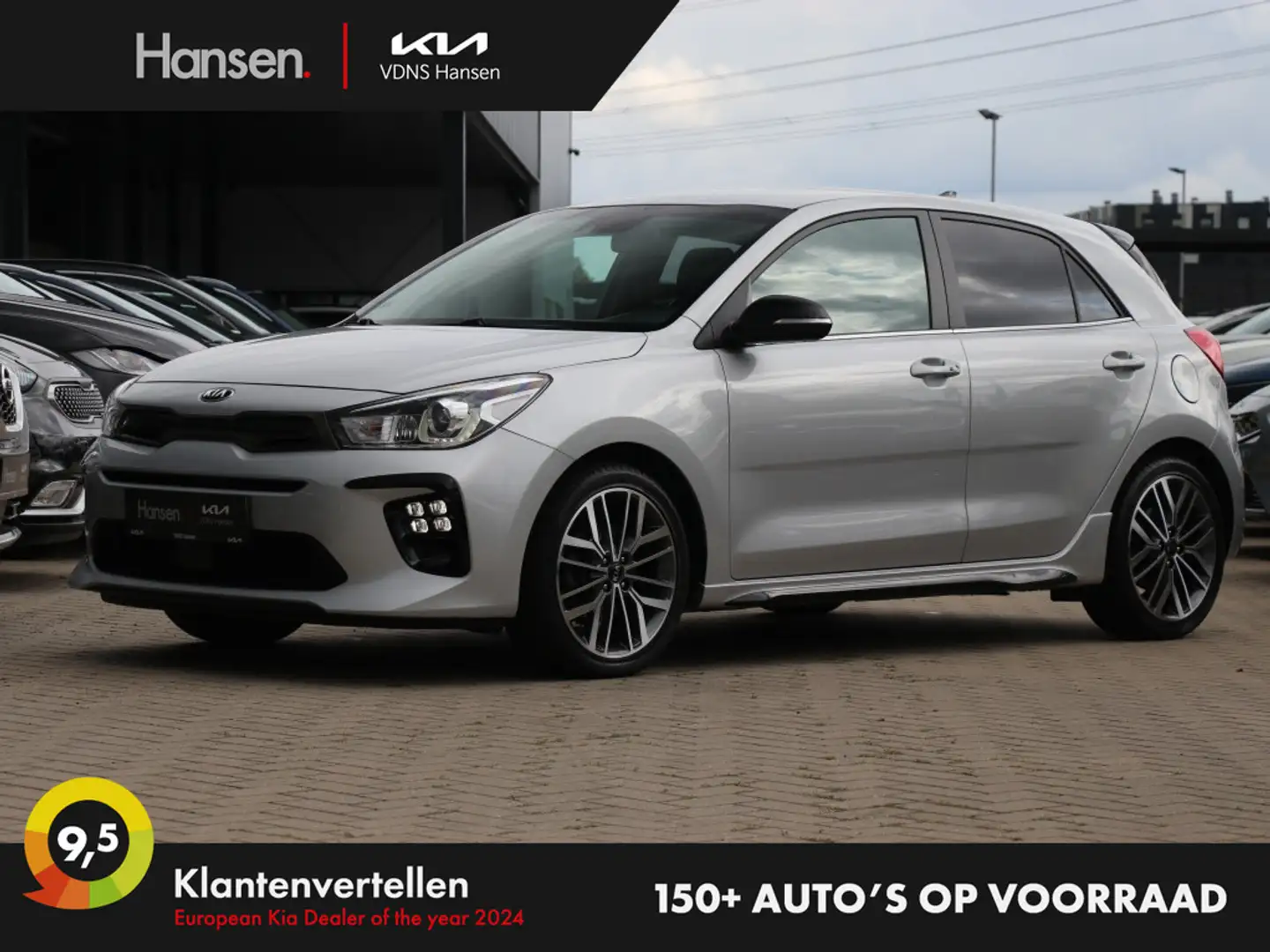 Kia Rio 1.0 TGDI GT-Line I Trekhaak I Navi I Keyless I Led Grijs - 1