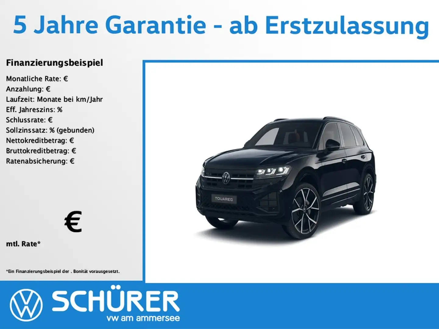Volkswagen Touareg 3.0TDI R-Line BlackStyle Dynaudio StdHz Pano Hu... Schwarz - 1