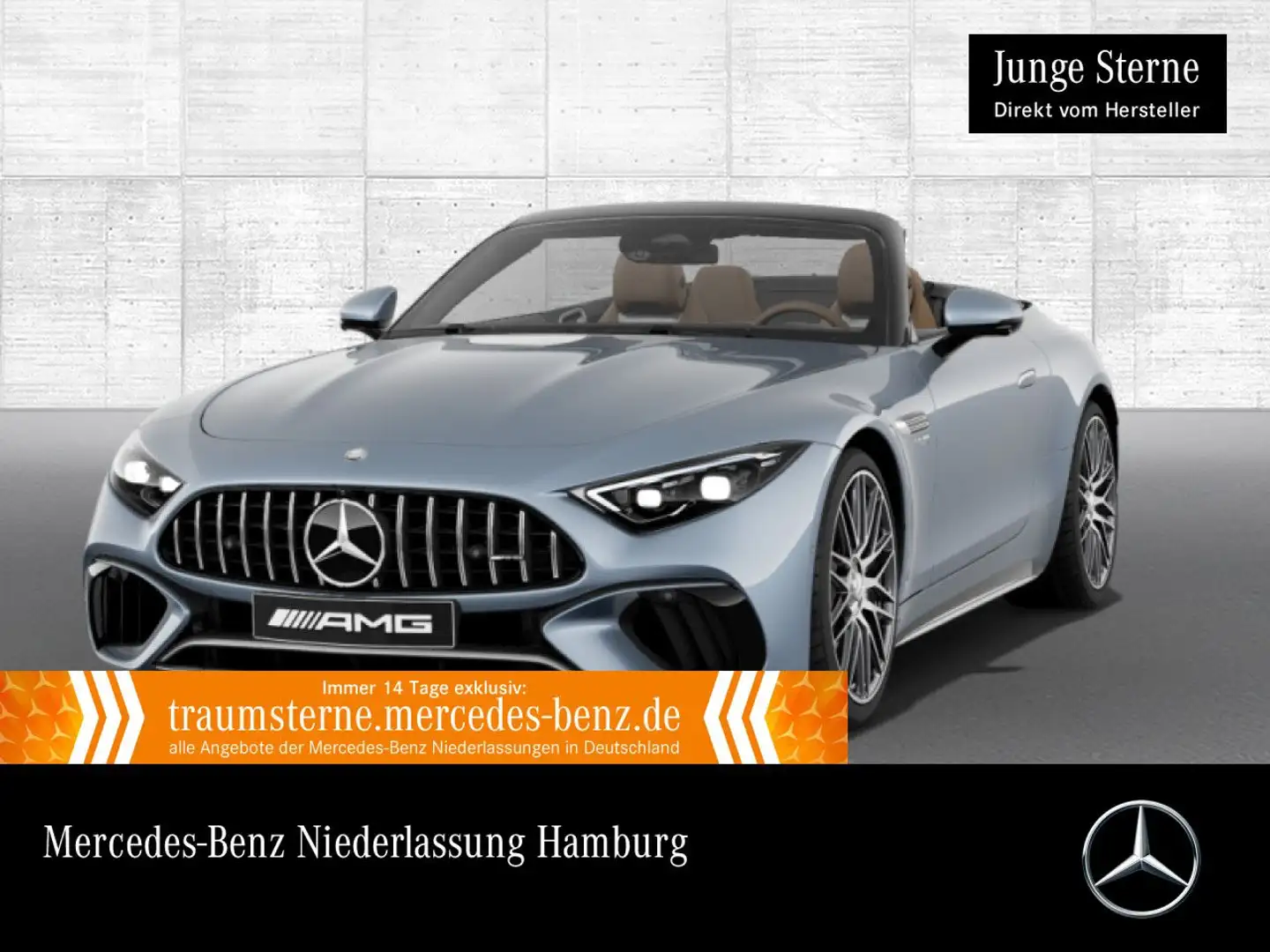 Mercedes-Benz SL 63 AMG Cab. 4M 360° Burmester Multisitz HUD PTS Blau - 1