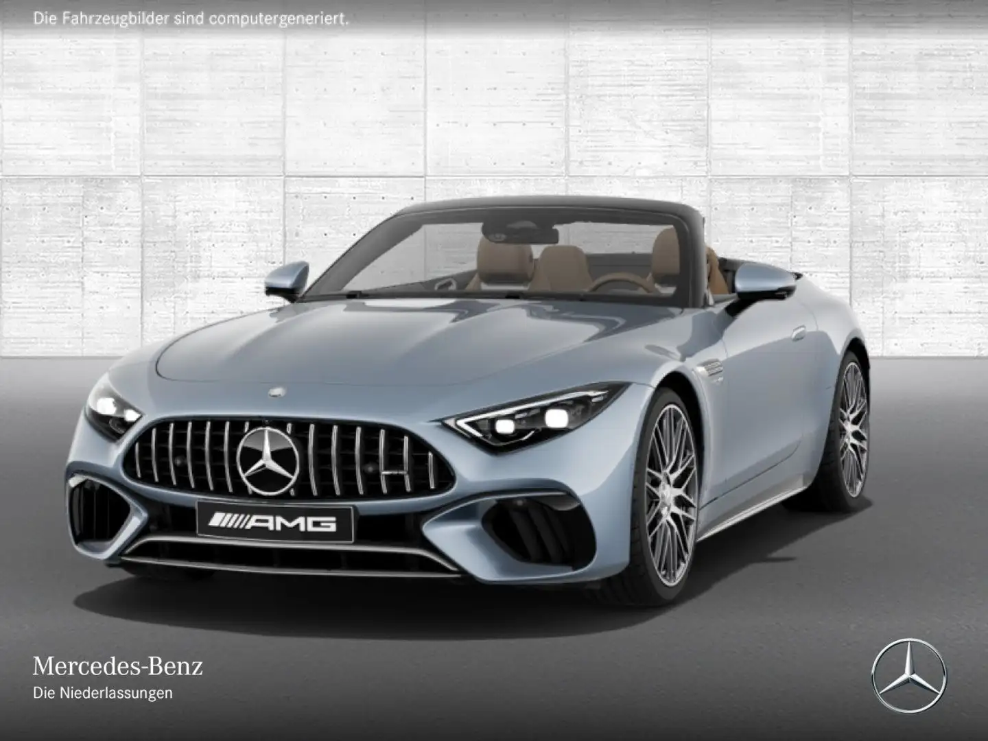 Mercedes-Benz SL 63 AMG Cab. 4M 360° Burmester Multisitz HUD PTS Blau - 2