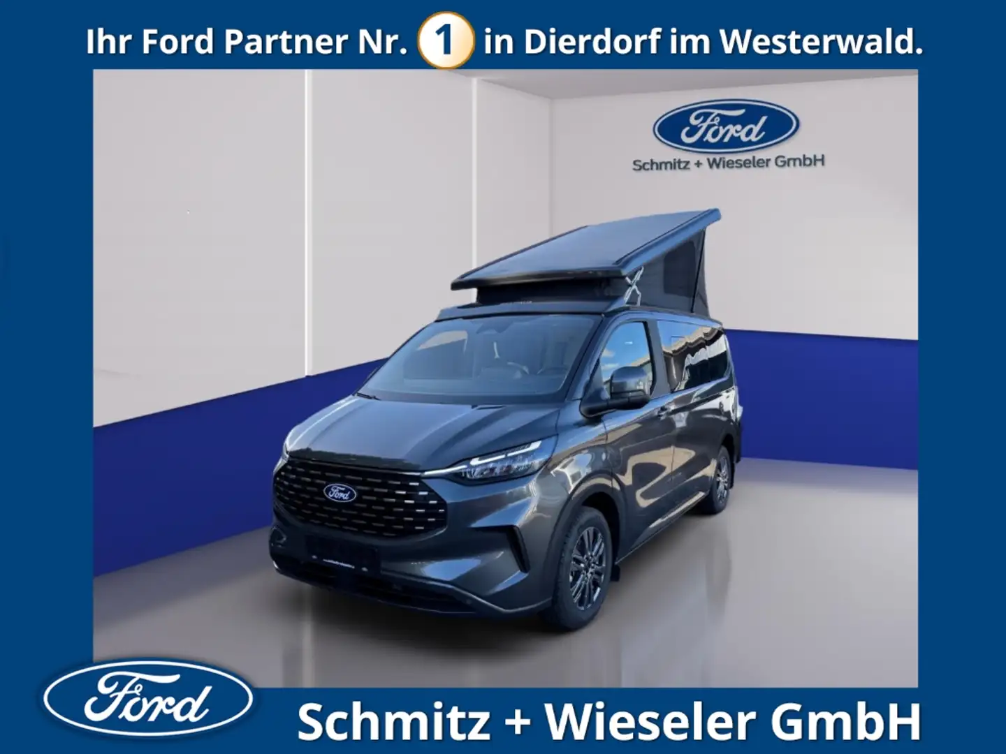 Ford Tourneo Custom Nugget Aufstelldach 170PS Aut.AHK Gris - 1