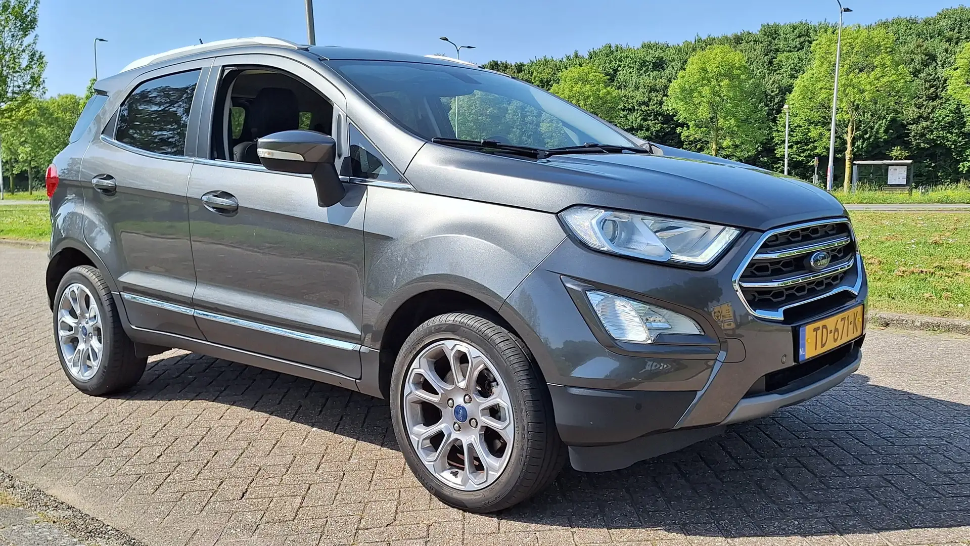 Ford EcoSport 1.0 EcoBoost 125pk Titanium Half Leer B&O Camera Grijs - 1