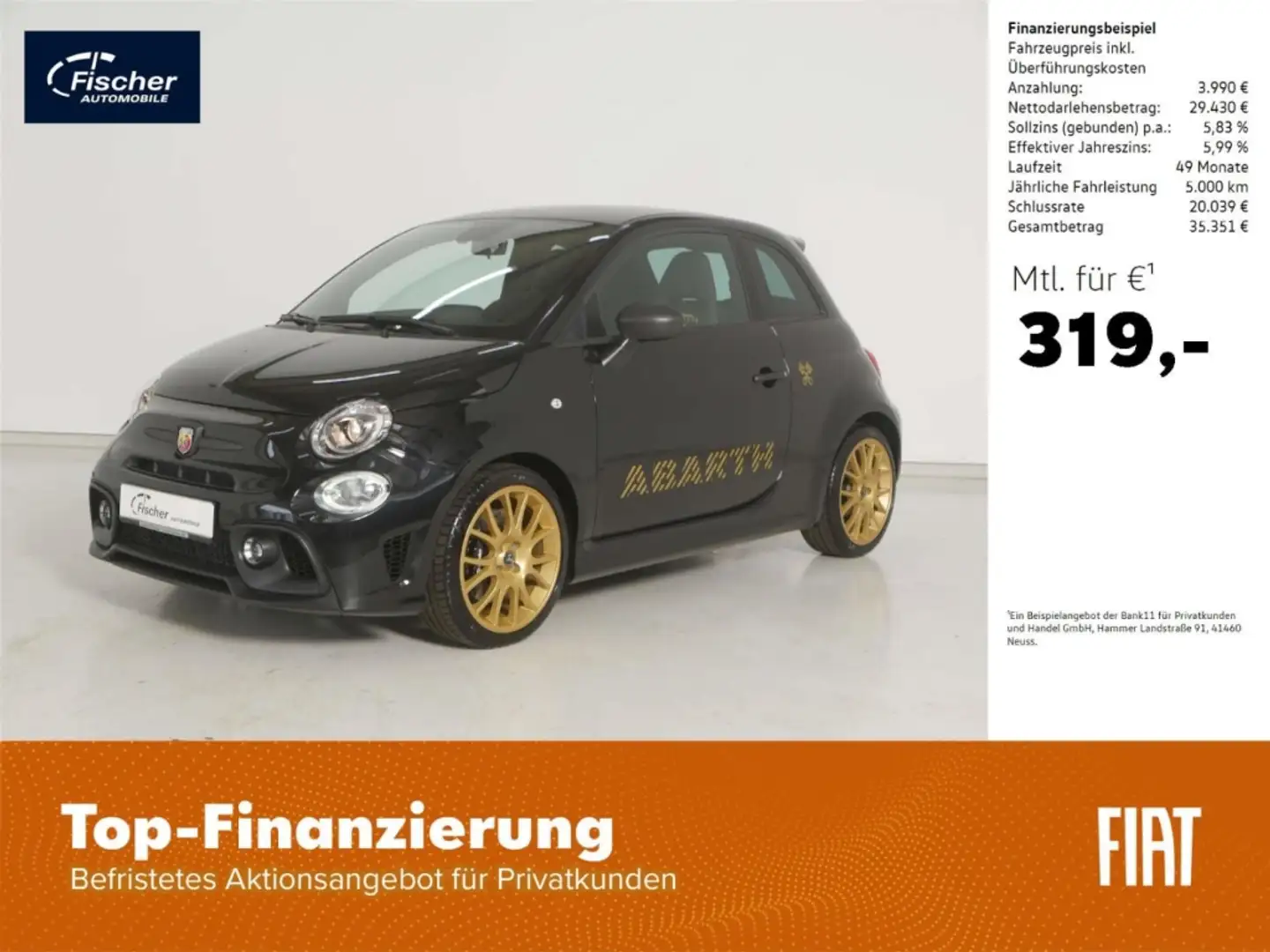 Abarth 695 1.4 T-Jet 16V 75 Anniversario Negro - 1
