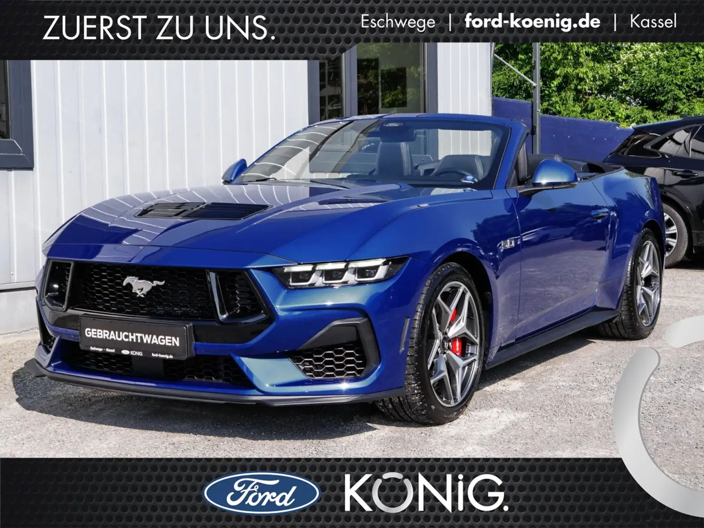 Ford Mustang GT V8 Cabrio Bremssättel rot lackiert Klima Navi Albastru - 1