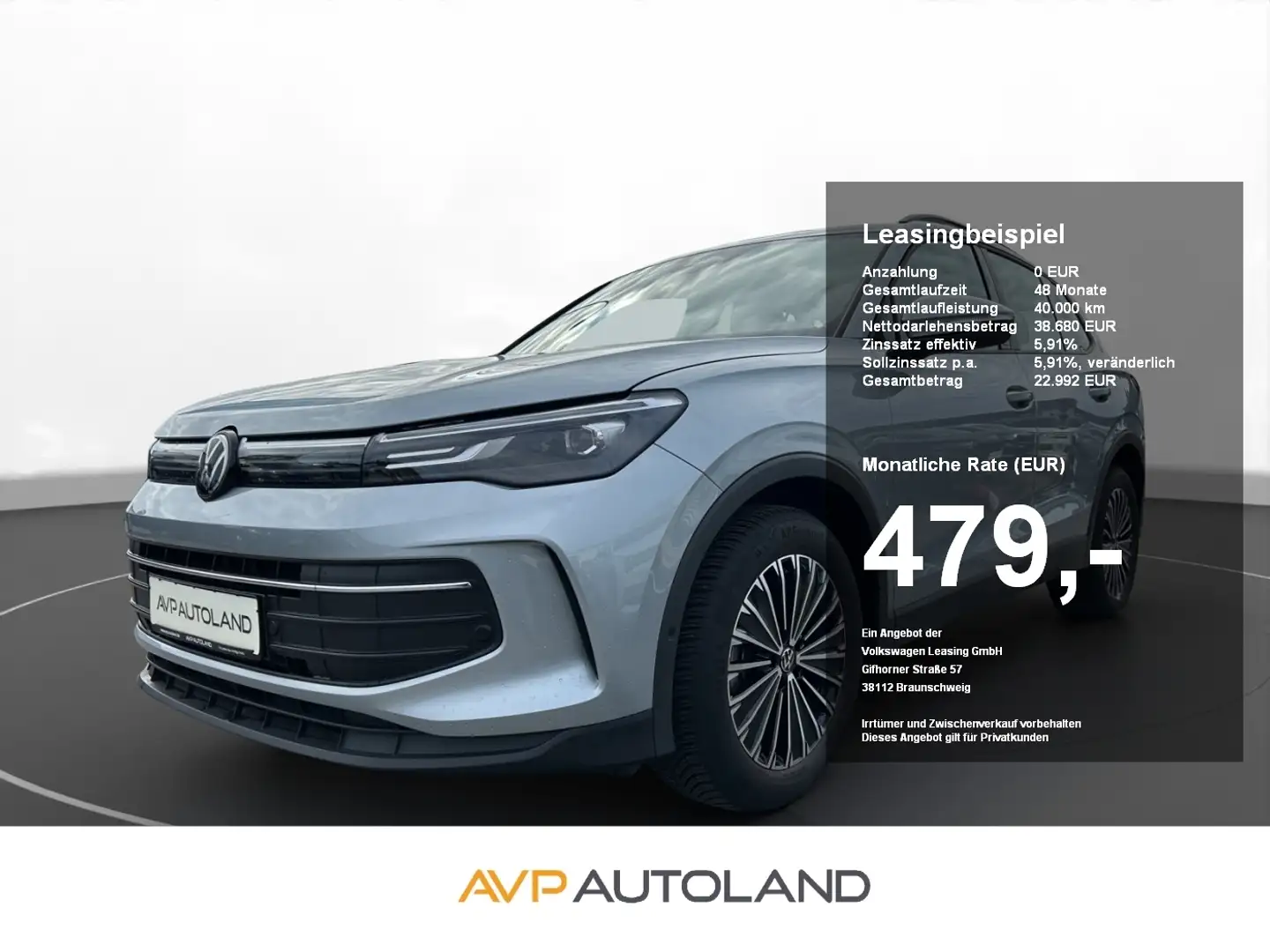 Volkswagen Tiguan 1.5 eTSI DSG Life | PANO | NAVI | AHK | Silber - 1