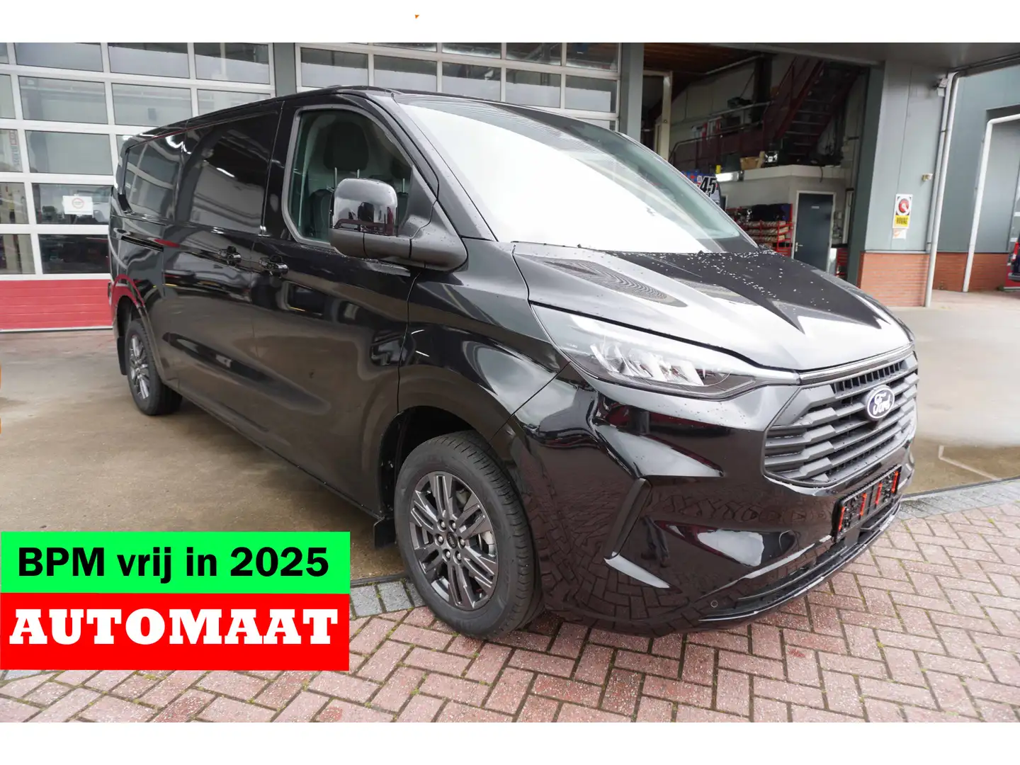 Ford Transit Custom 320L 2.0 TDCI 170PK L2H1 Limited Automaat Nr. V154 Zwart - 1