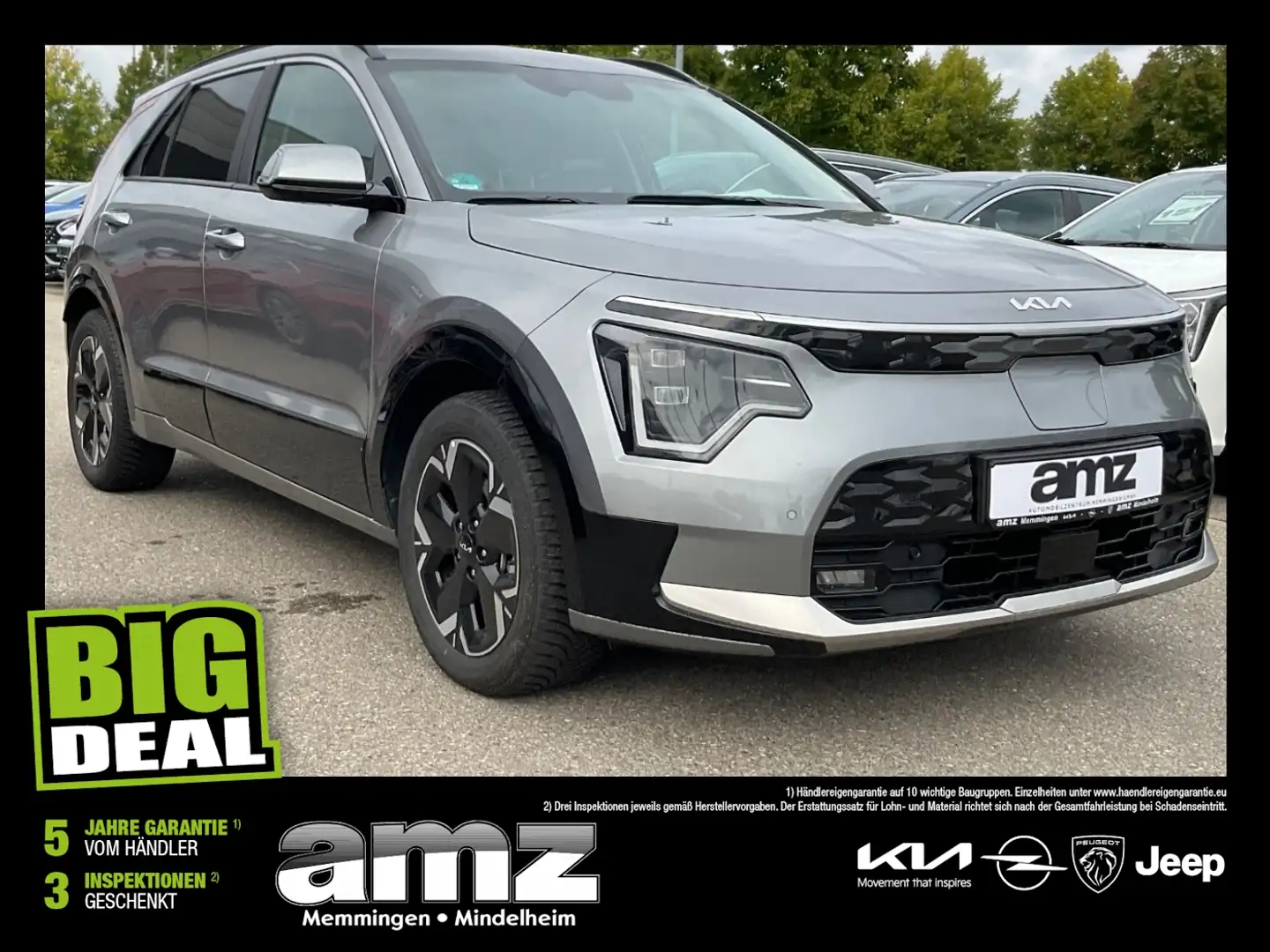 Kia Niro EV 64,8kWh Inspiration 3-Phasen-Lader+Leder Grau - 1