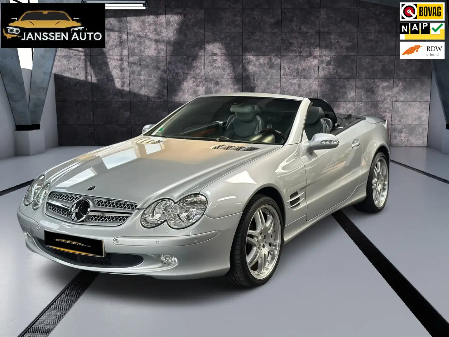 Mercedes-Benz SL 500 Brabus | Monoblock | NL Auto | Topstaat | Youngtim Grau - 1