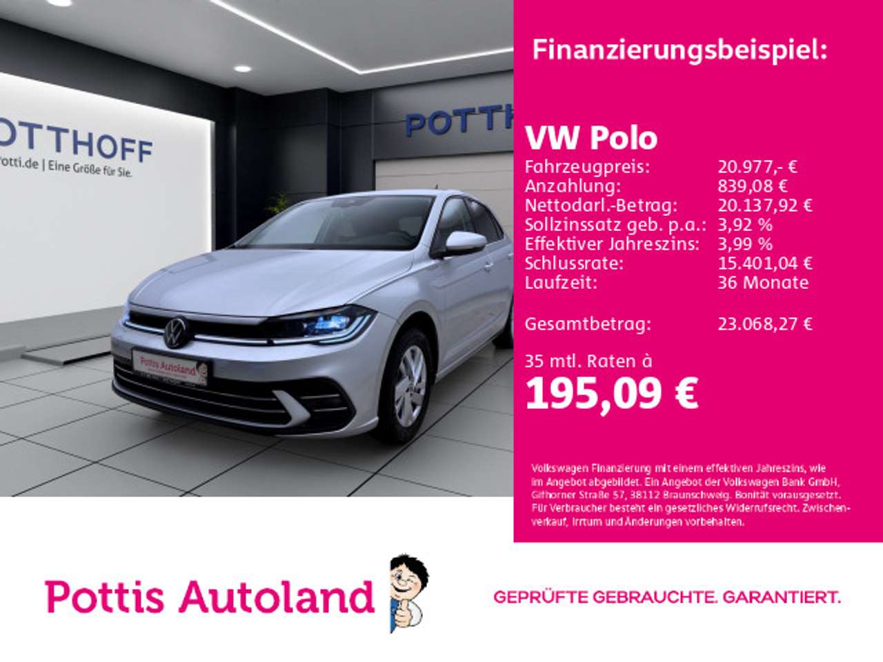 Volkswagen Polo 2024 — 1.0 TSI DSG STYLE NAVI IQ.LIGHT PDC KLIMA