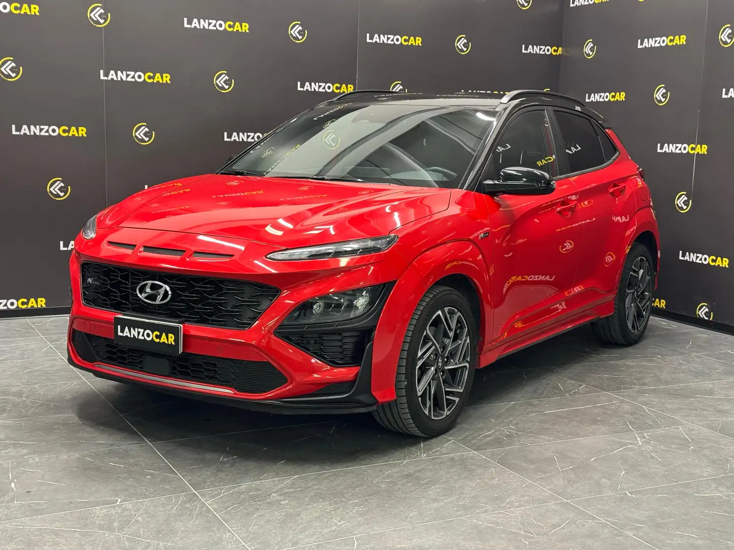 Hyundai KONA 1.0*IBRIDA*N-LINE*BI-COLORE*120CV* Rood - 1