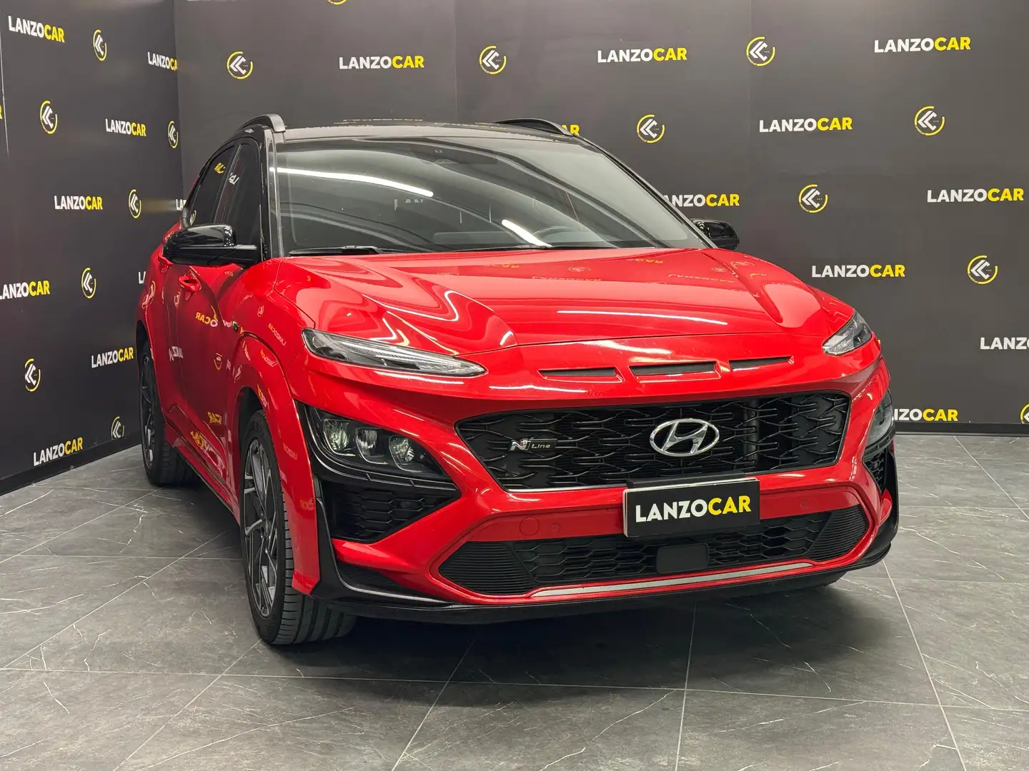 Hyundai KONA 1.0*IBRIDA*N-LINE*BI-COLORE*120CV* Rood - 2