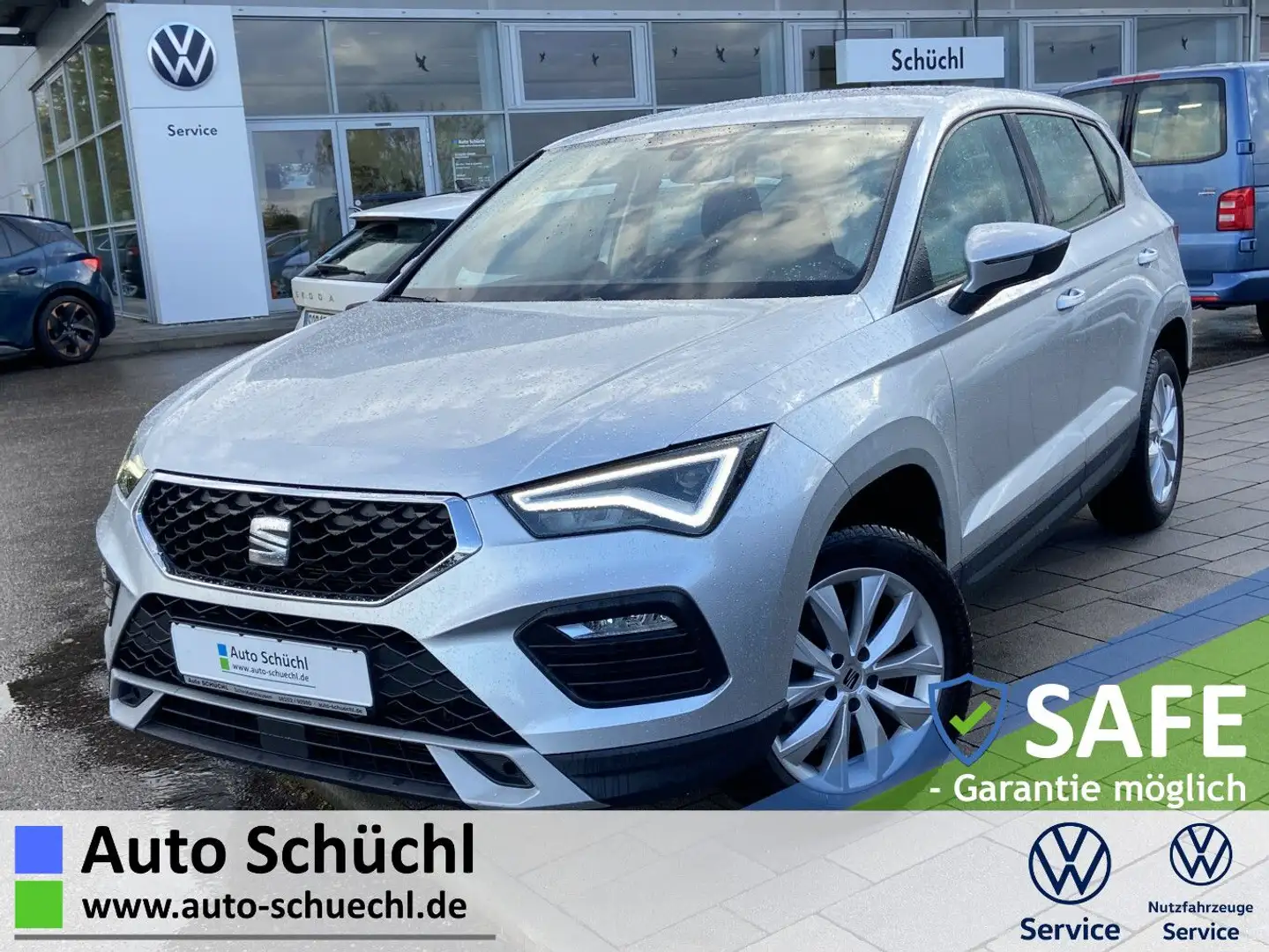 SEAT Ateca 1.5 TSI Style 17"+NAVI-PRO+LED+AHK+FULL-LI Silber - 1