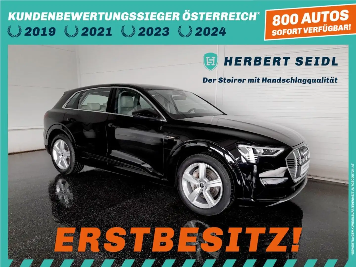Audi e-tron 95 kWh QUATTRO "INDIVIDUAL" *NP: € 102.800,-- / LEDER MIT BELÜFTUNG UND MEMORY / SKY / B&O SOUND / KAMERA* Schwarz - 1