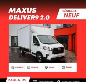 Deliver9 2.0 150ch propulsion caisse 20m3 hayon 750kG neuf