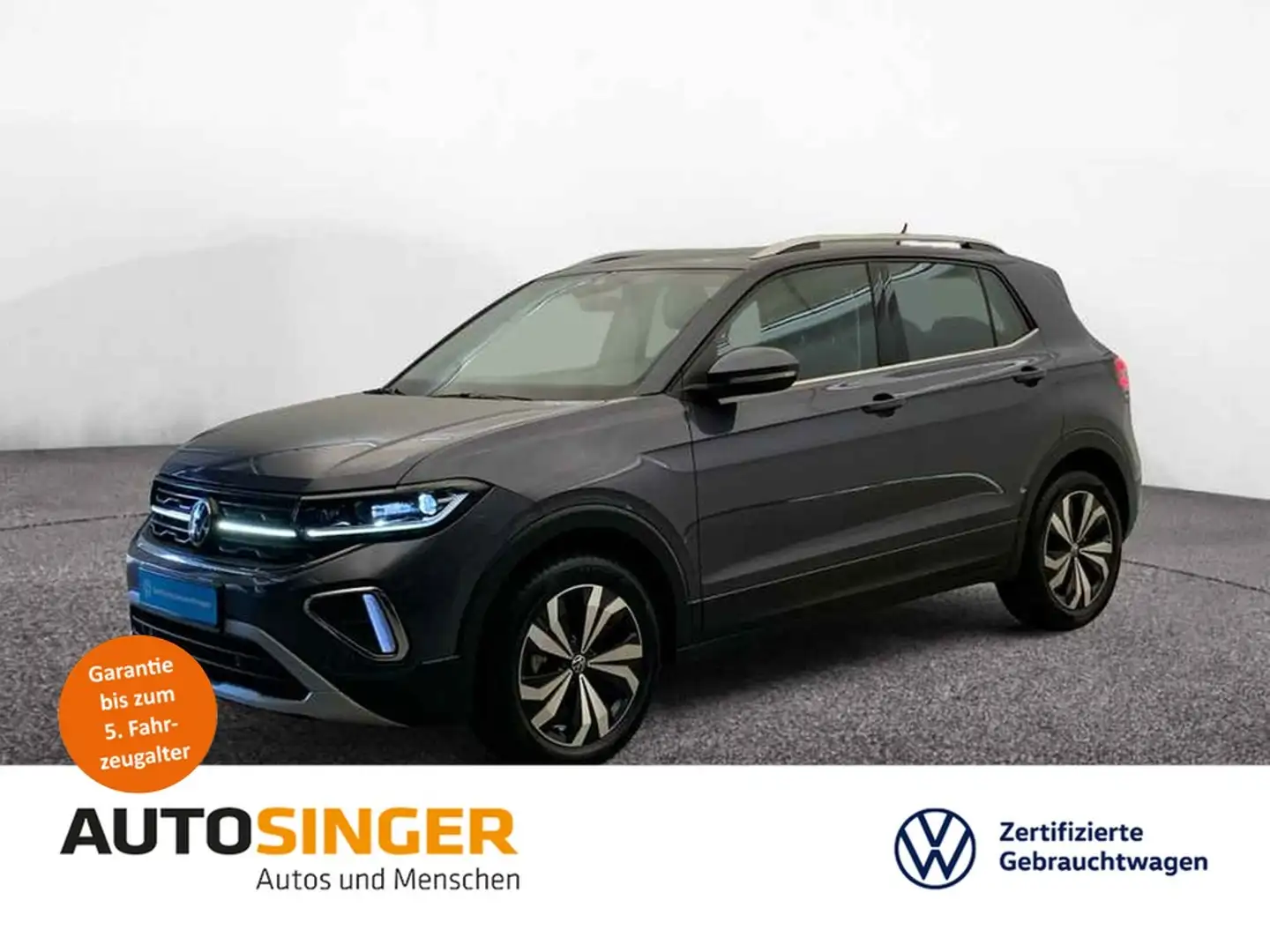 Volkswagen T-Cross Style 1.0 TSI *AHK*ACC*IQ-L*NAVI*SHZ*17* Gris - 1