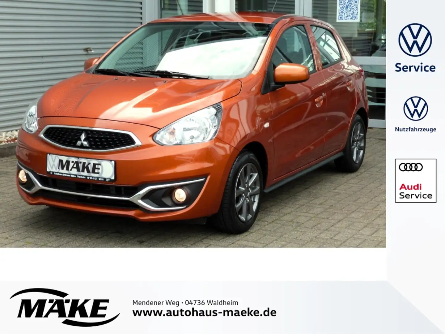 Mitsubishi Space Star 1.0, Diamant Edition, Klimaanlage, Orange - 1