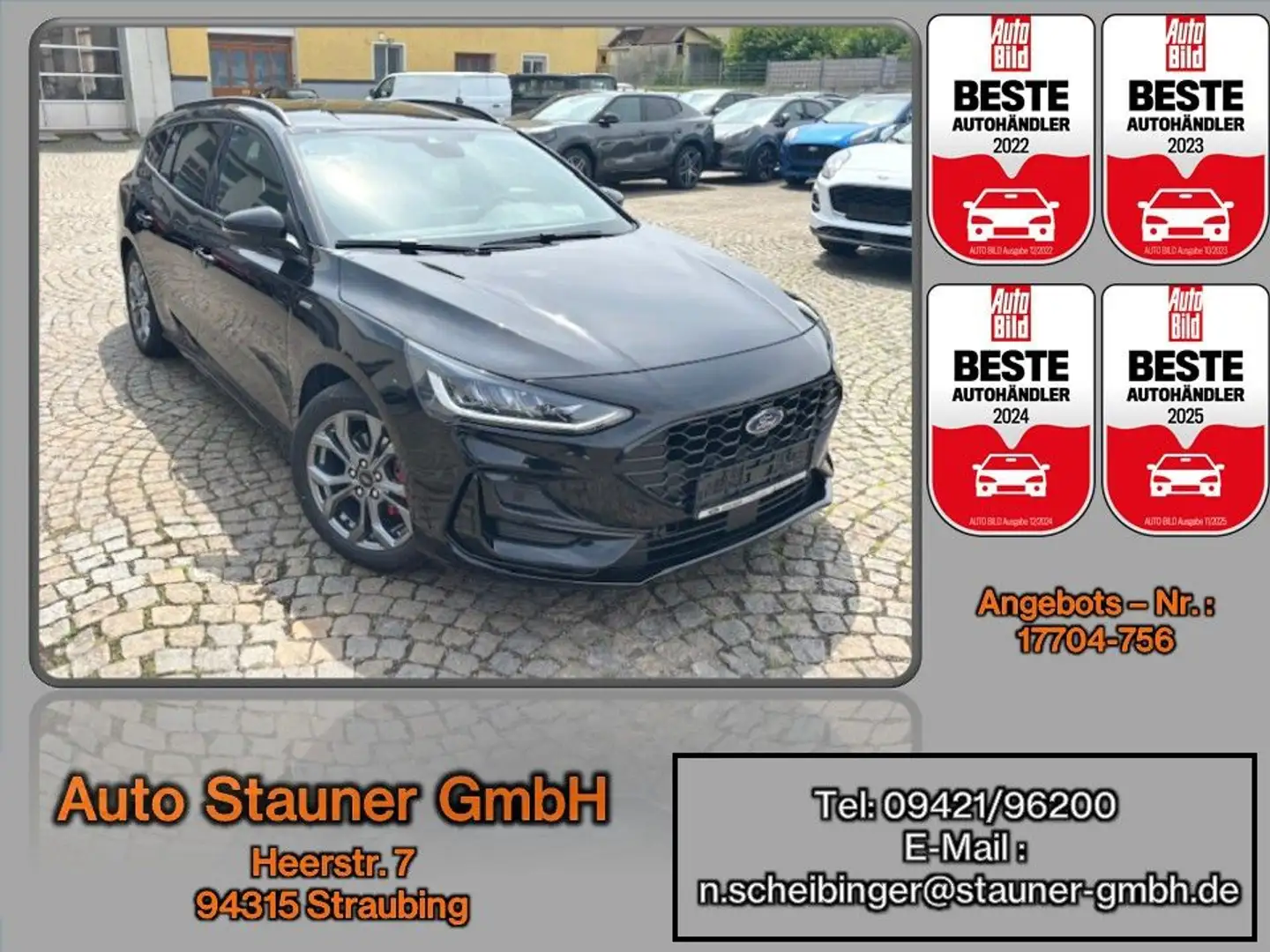 Ford Focus Turnier 1.0 EcoBoost MHEV ST-Line *KAMERA* Schwarz - 1