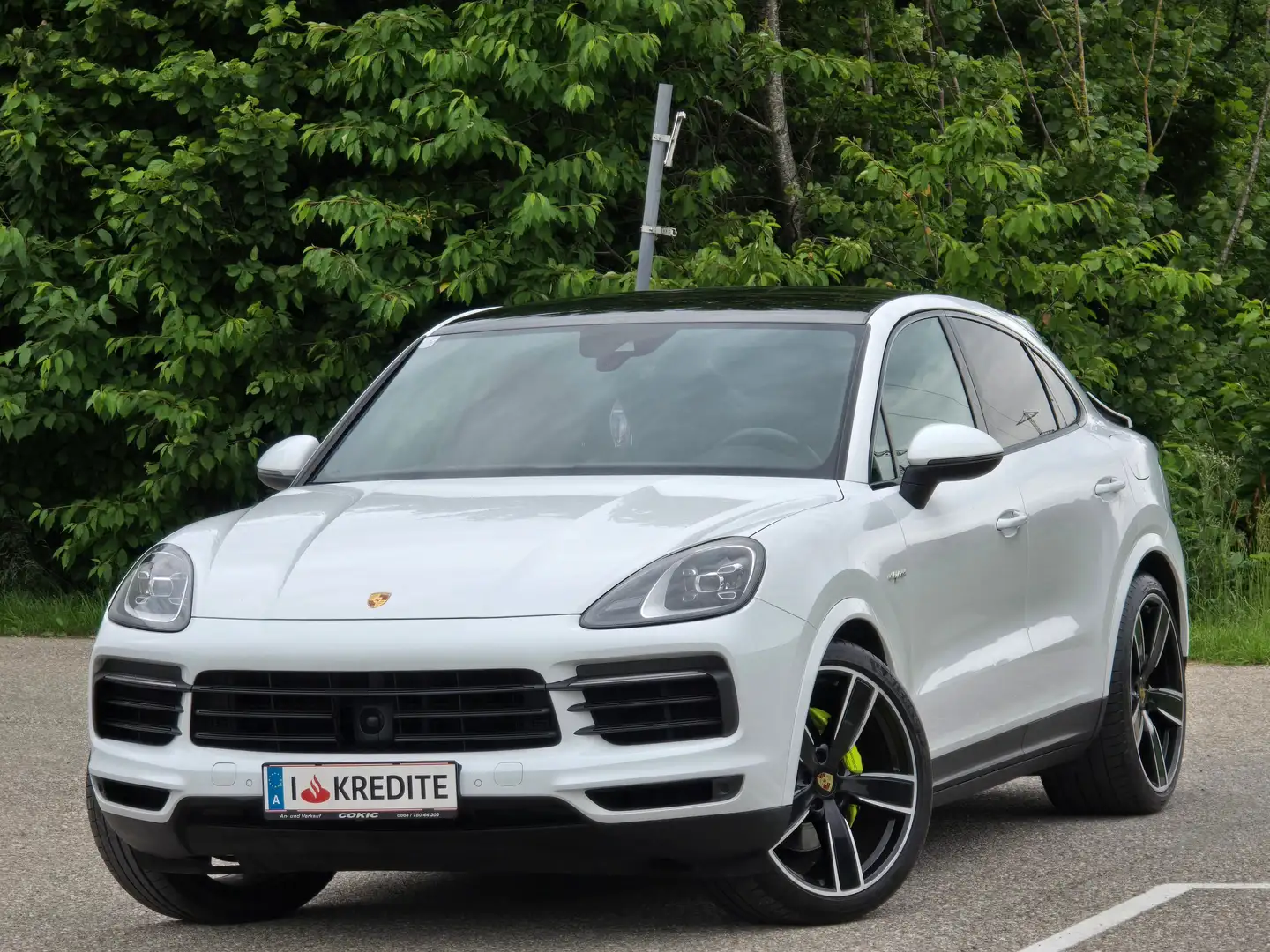 Porsche Cayenne E-Hybrid Top* Kredit* Automatik* Leder* Panoramada Blanc - 1