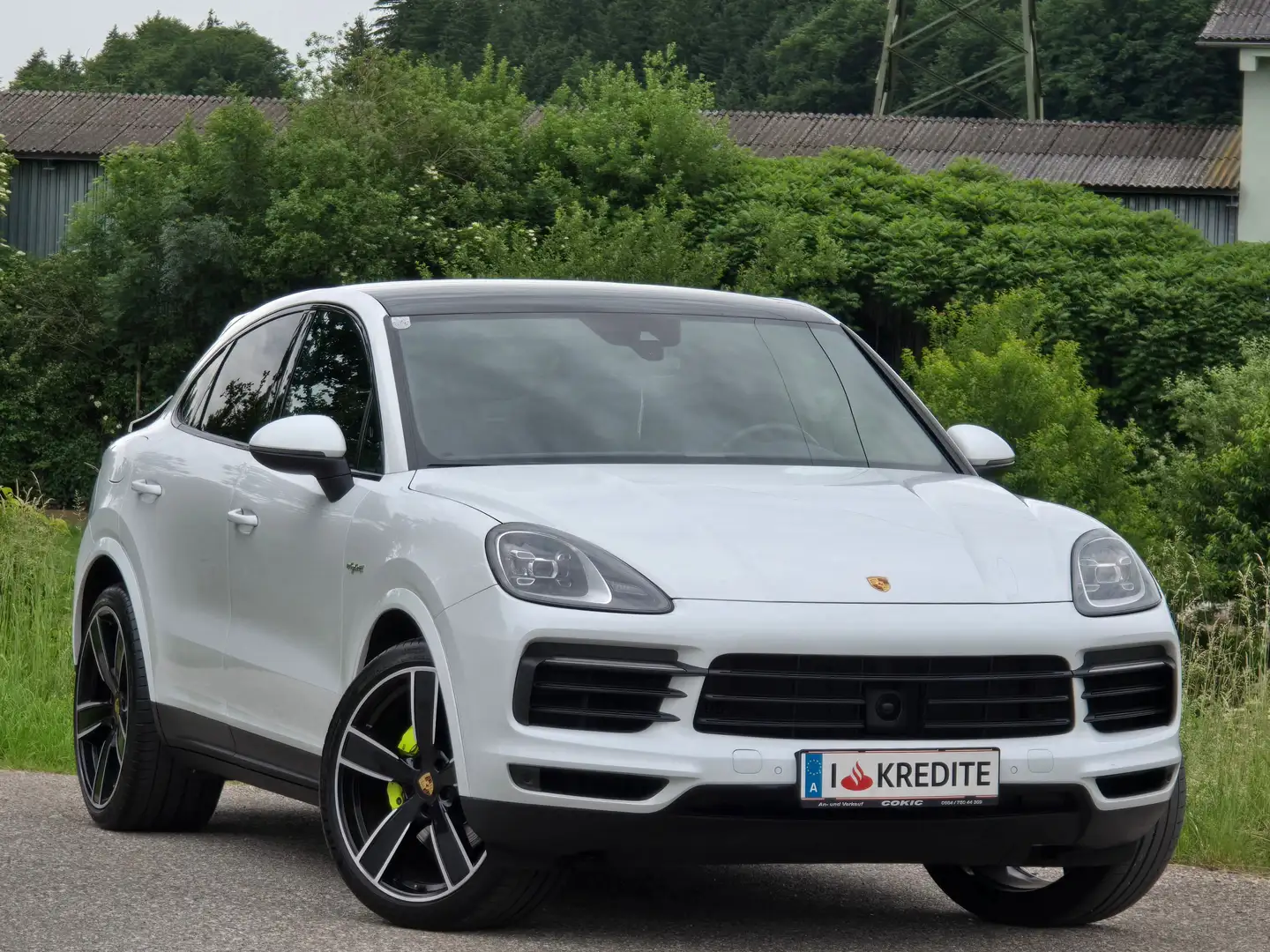 Porsche Cayenne E-Hybrid Top* Kredit* Automatik* Leder* Panoramada Blanc - 2