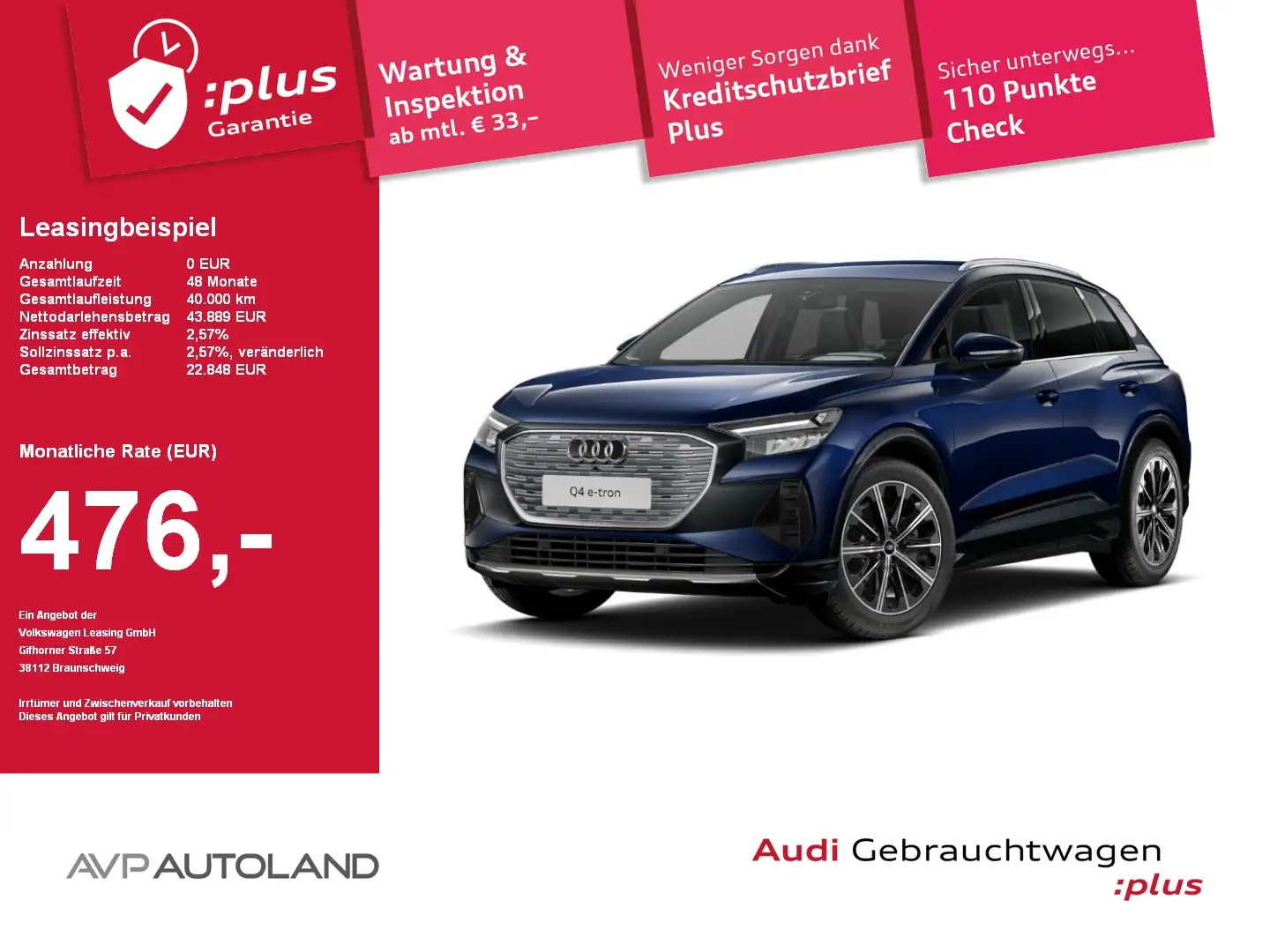 Audi Q4 e-tron Q4 45 e-tron Blue - 1