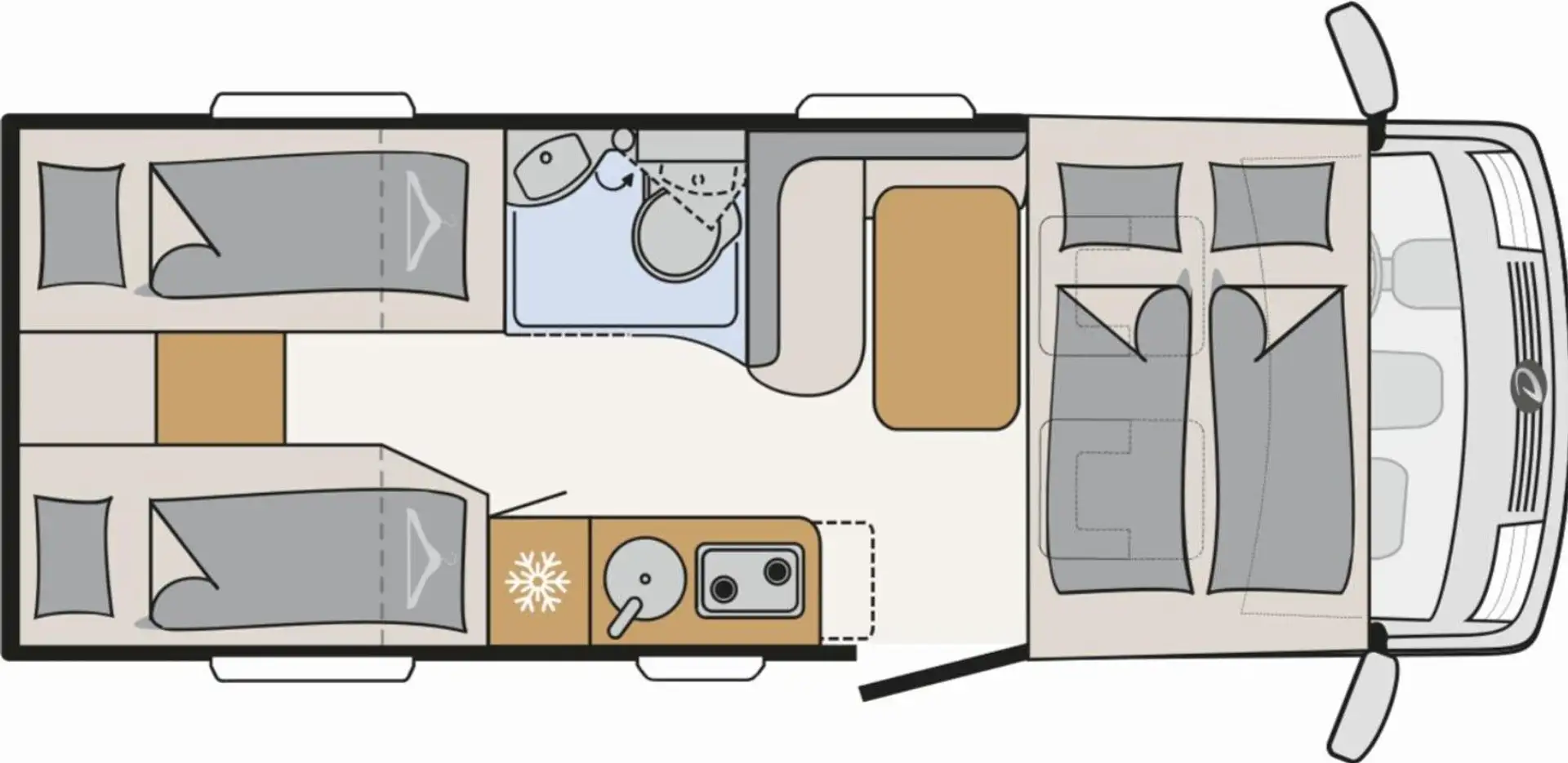 Dethleffs Globebus Active I 4 *Extras über 6.000,- gratis Weiß - 2