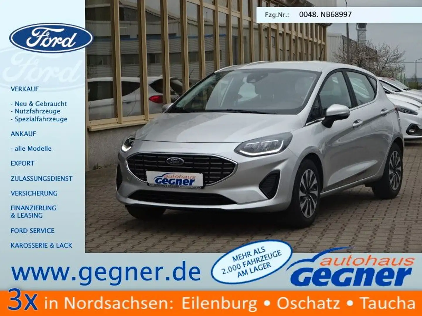 Ford Fiesta 125PS Autm. Hybrid Titanium Winter Silber - 1