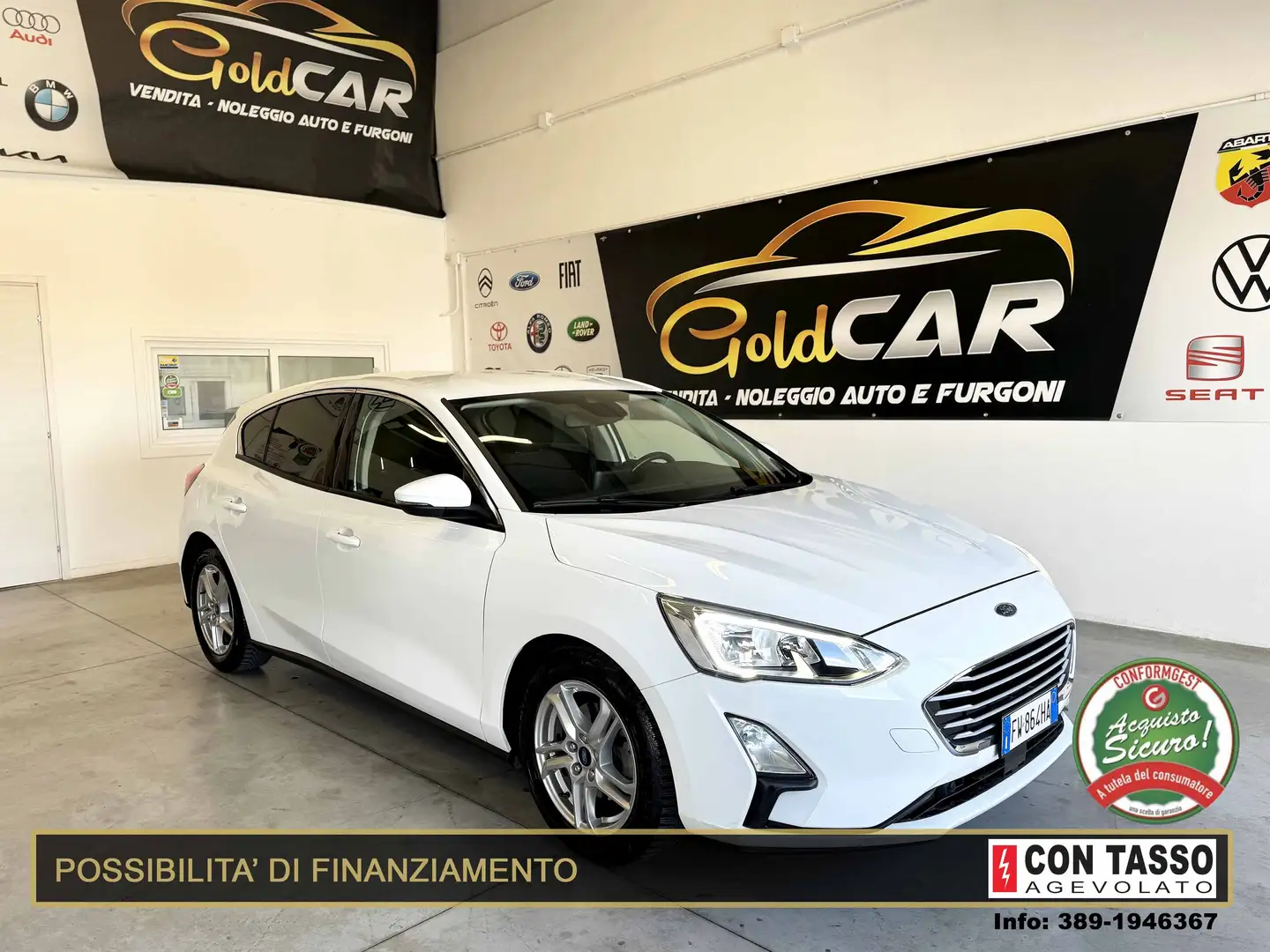 Ford Focus Focus V 2018 1.5 ecoblue 95cv Blanc - 1