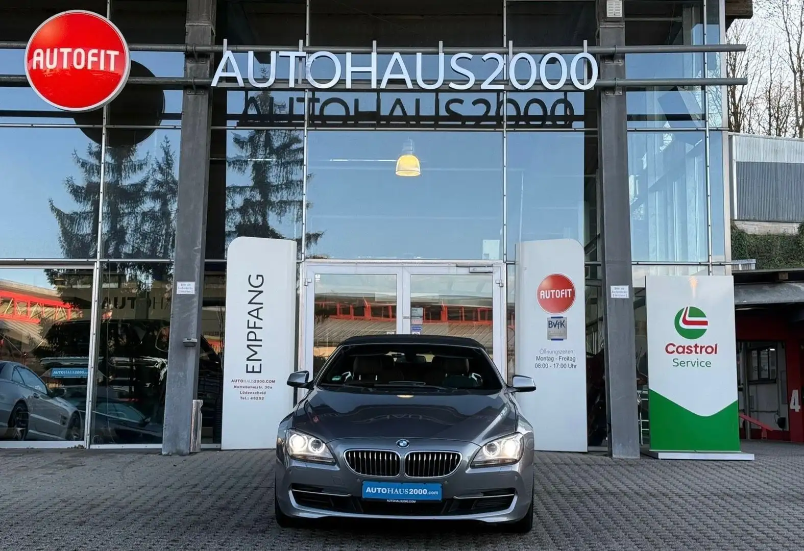BMW 640 i Sport-Automatik Cabrio/N.PRO/CARPLAY/AMB/ Grau - 2